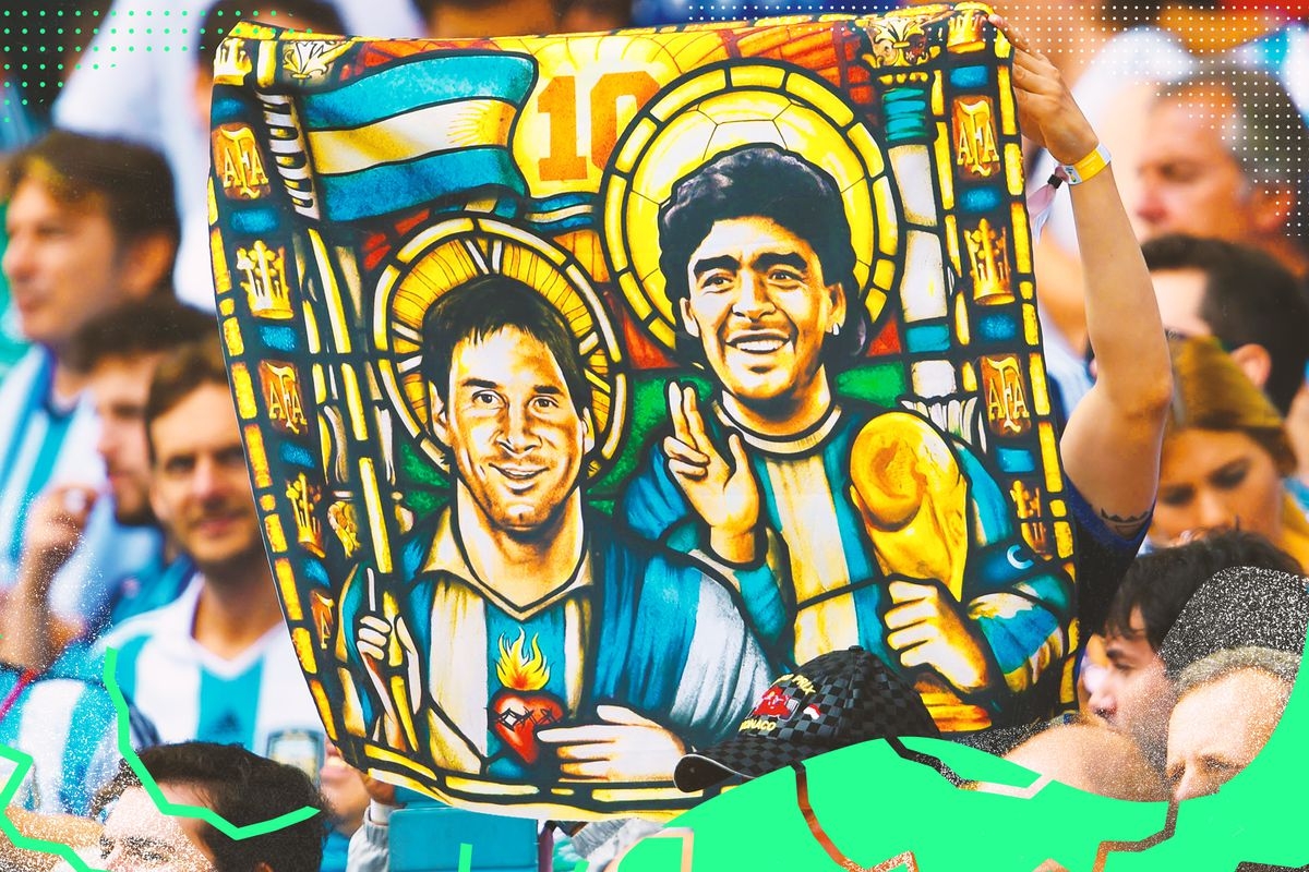 1200x800 Lionel Messi is not in Diego Maradona's shadow, Desktop