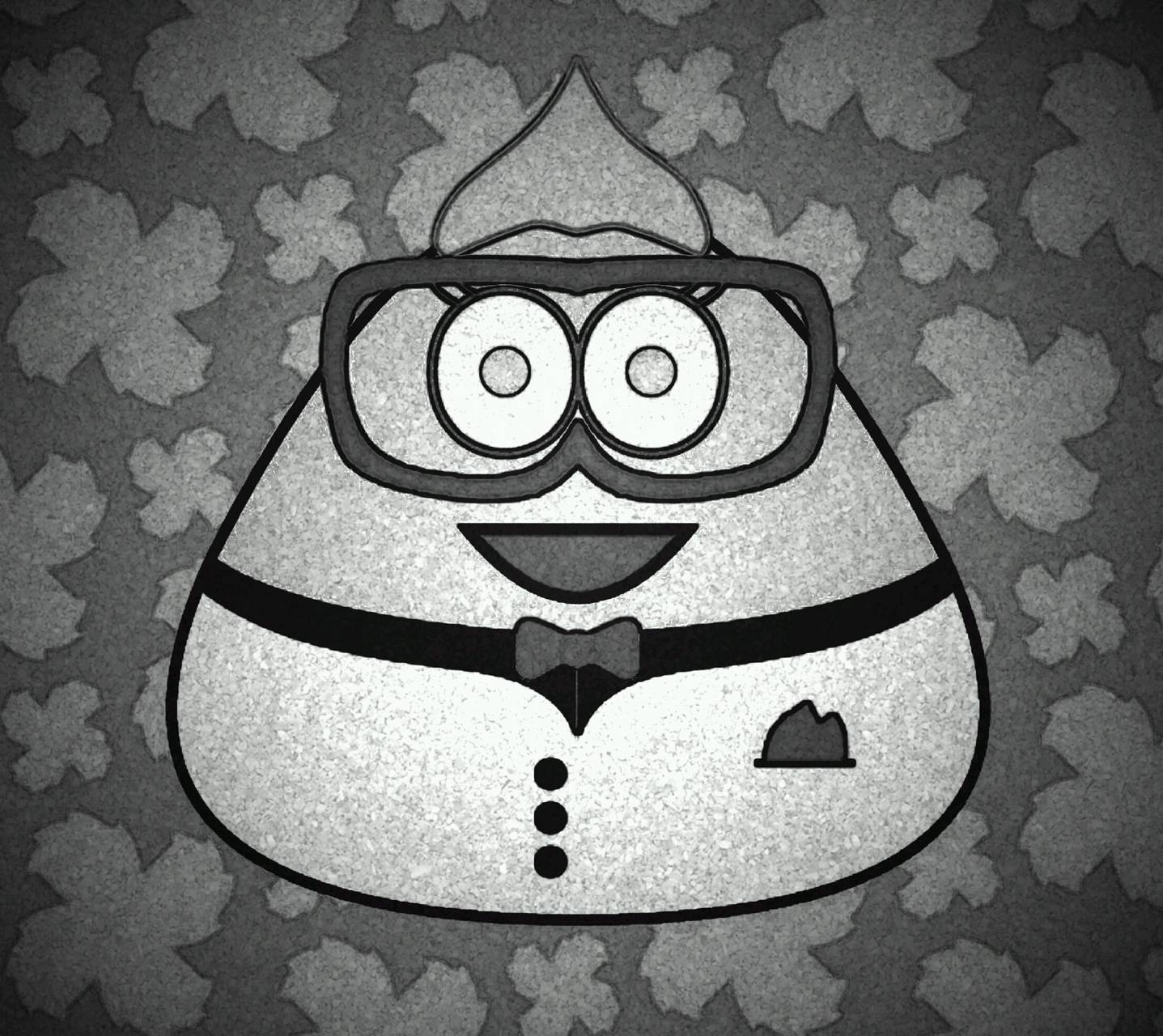 1440x1280 Pou grey wallpaper, Desktop