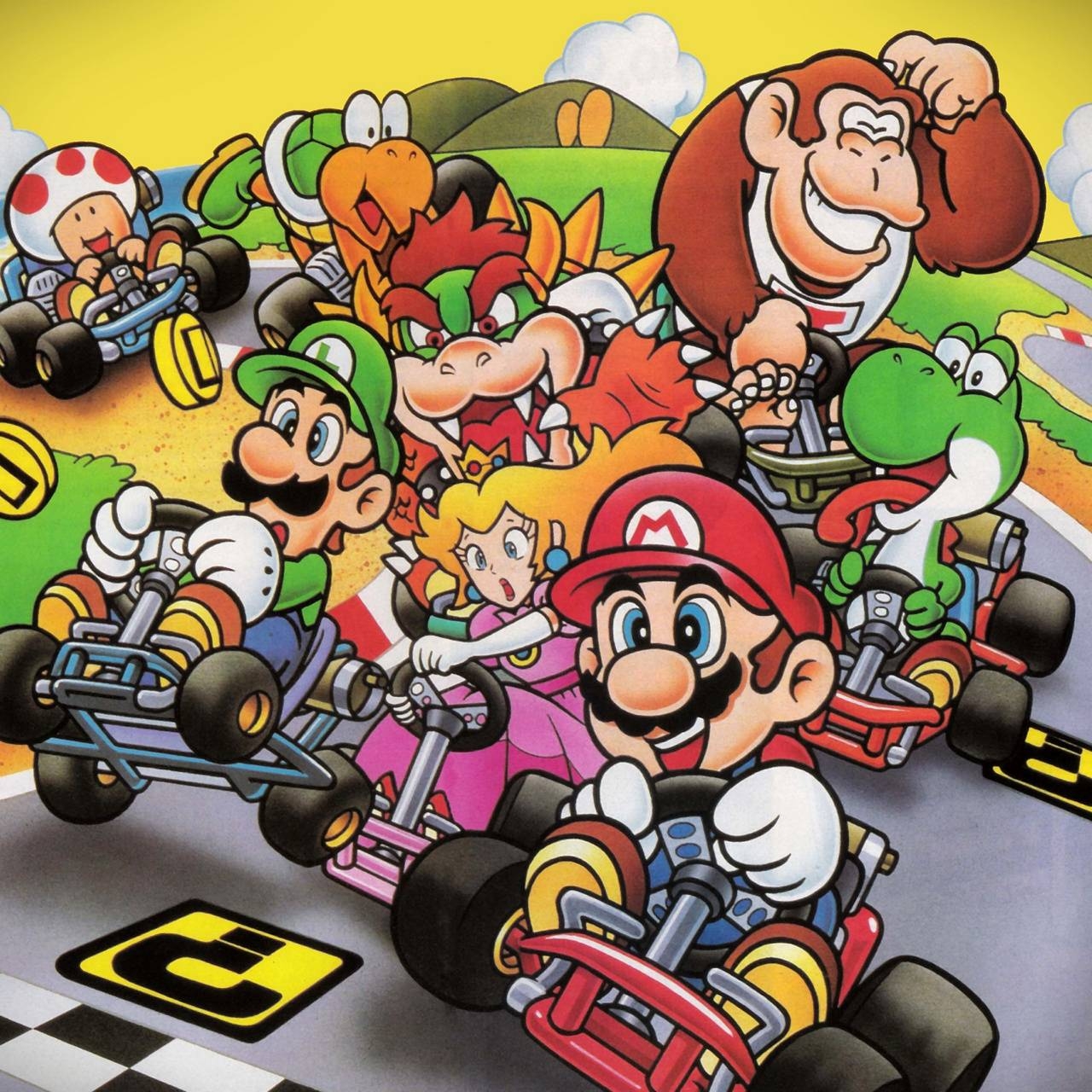 1280x1280 Mario Kart Wallpaper Free Mario Kart Background, Phone