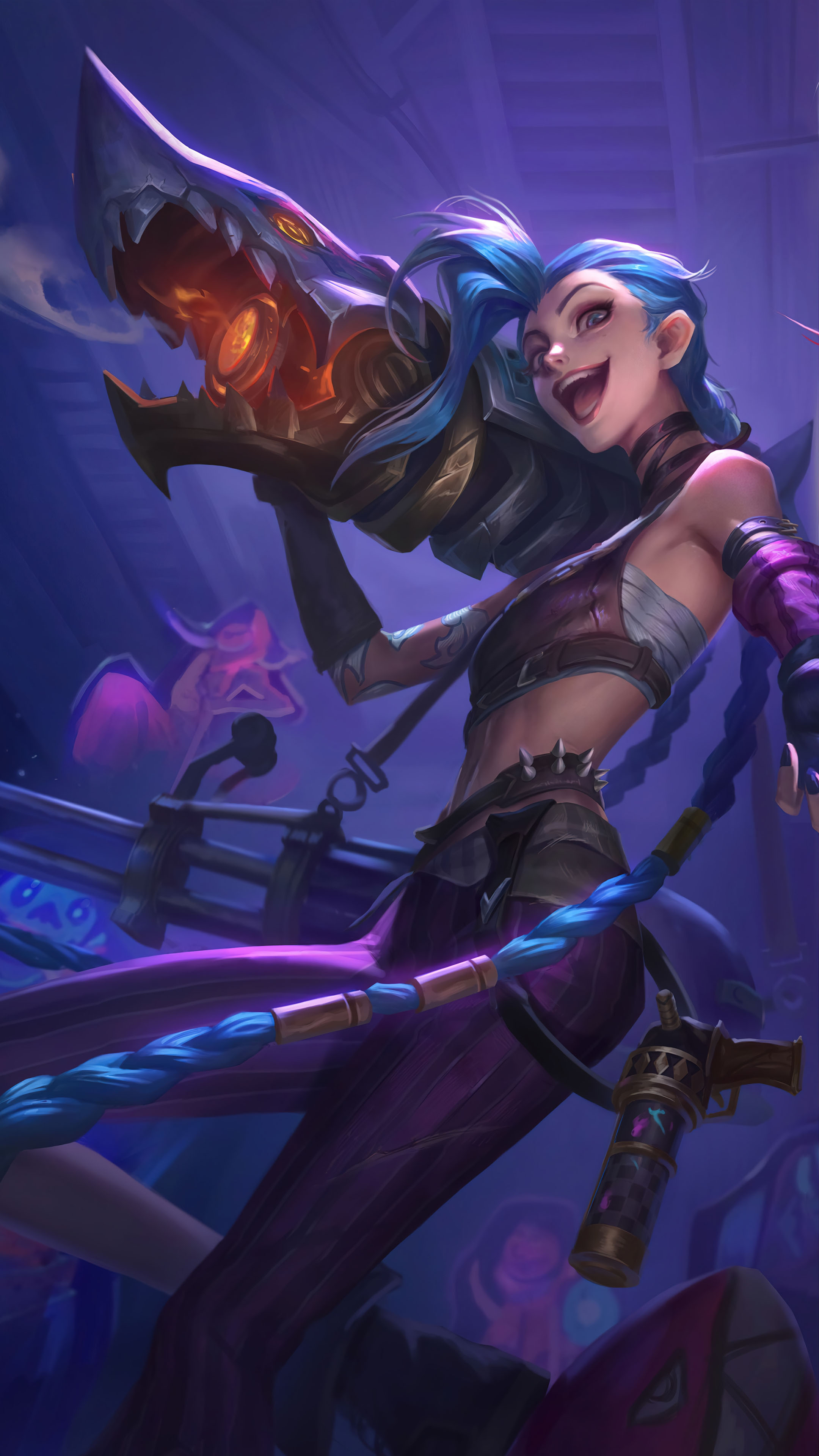 2160x3840 Jinx League of Legends 2021 4K Ultra HD Mobile Wallpaper, Phone