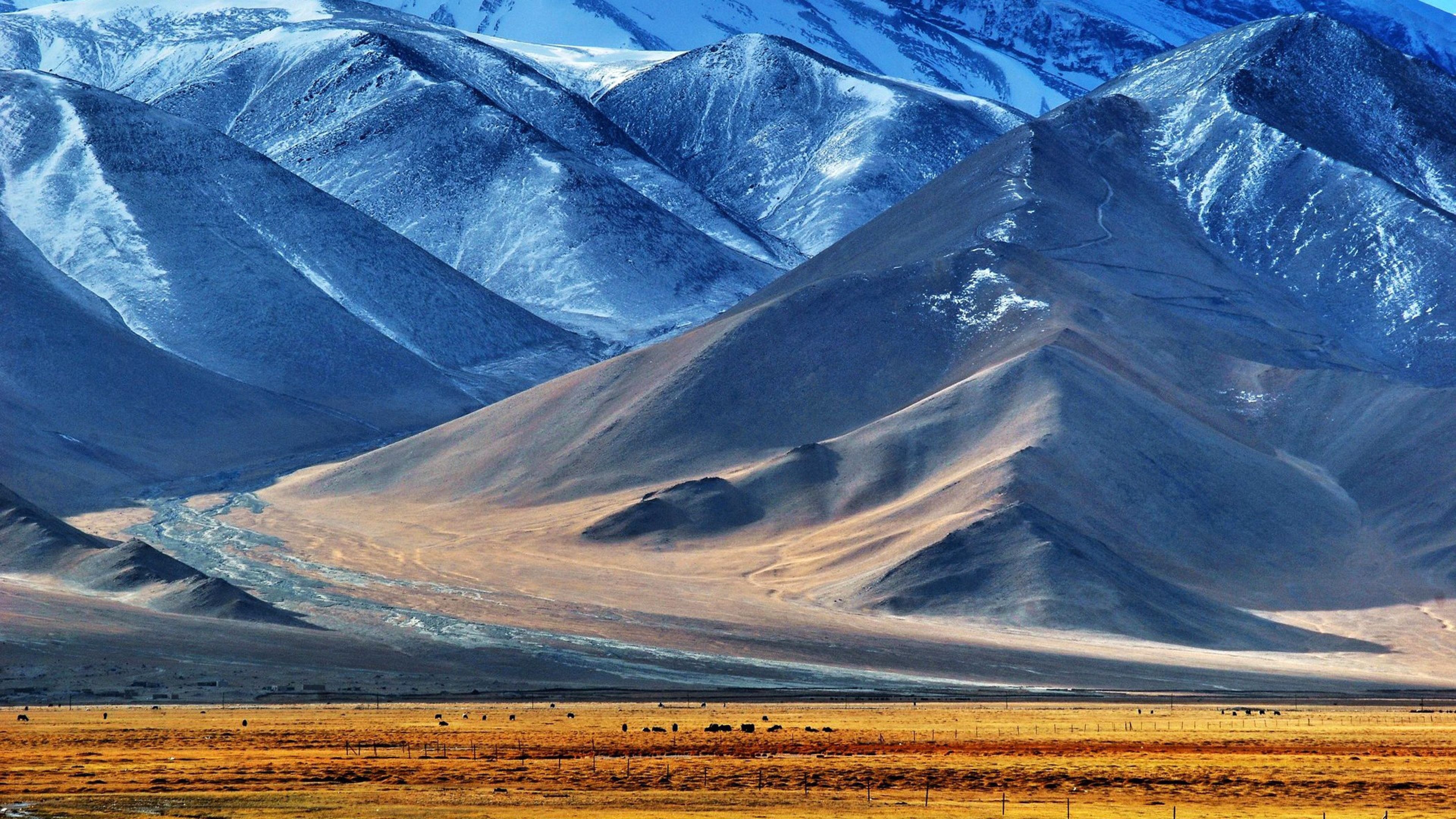 3840x2160 Download Wallpaper  Pamir, Tajikistan, Mountain, Lake 4K, Desktop