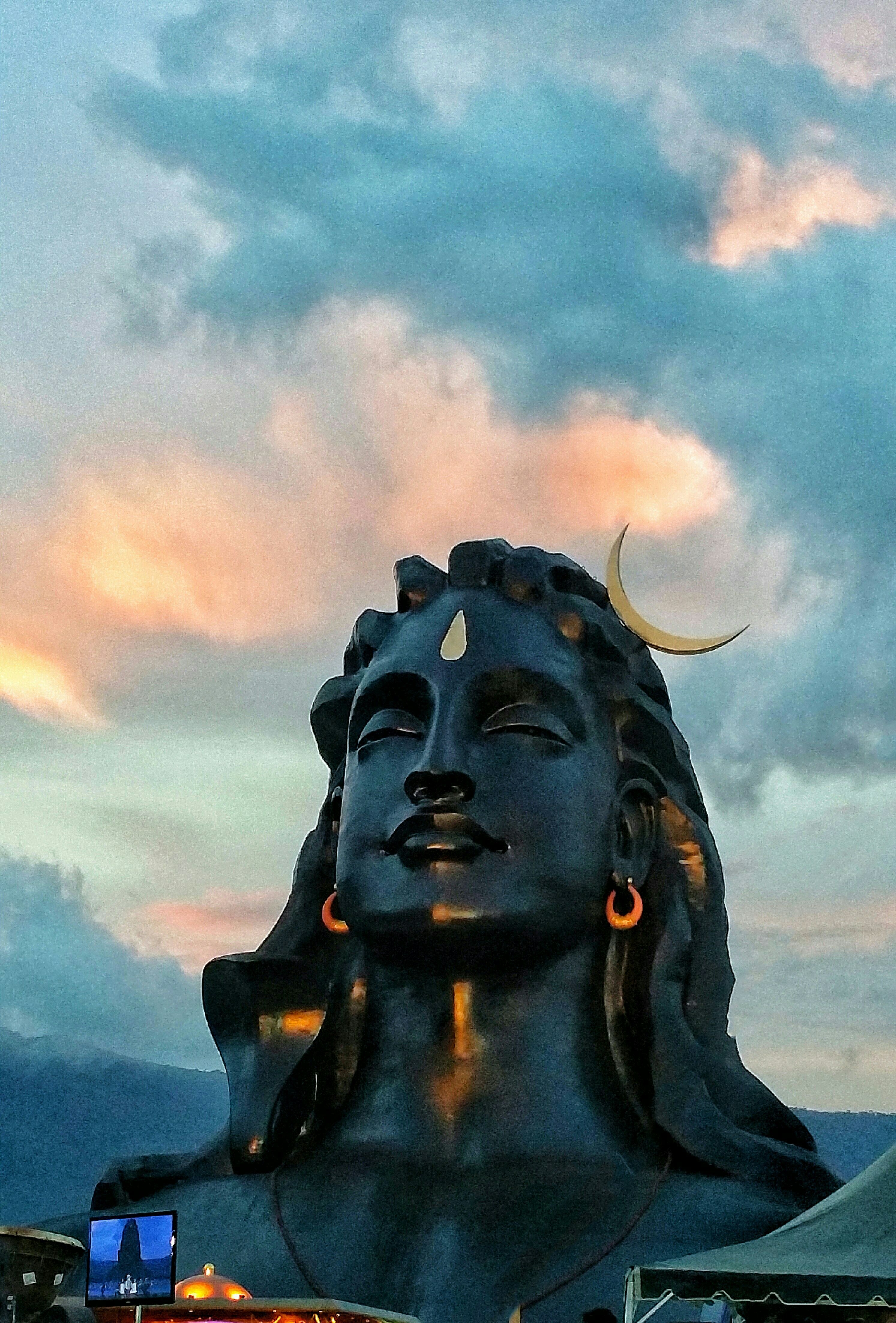 2990x4410 The 112ft Adiyogi bust at the Isha Yoga Foundation on, Phone