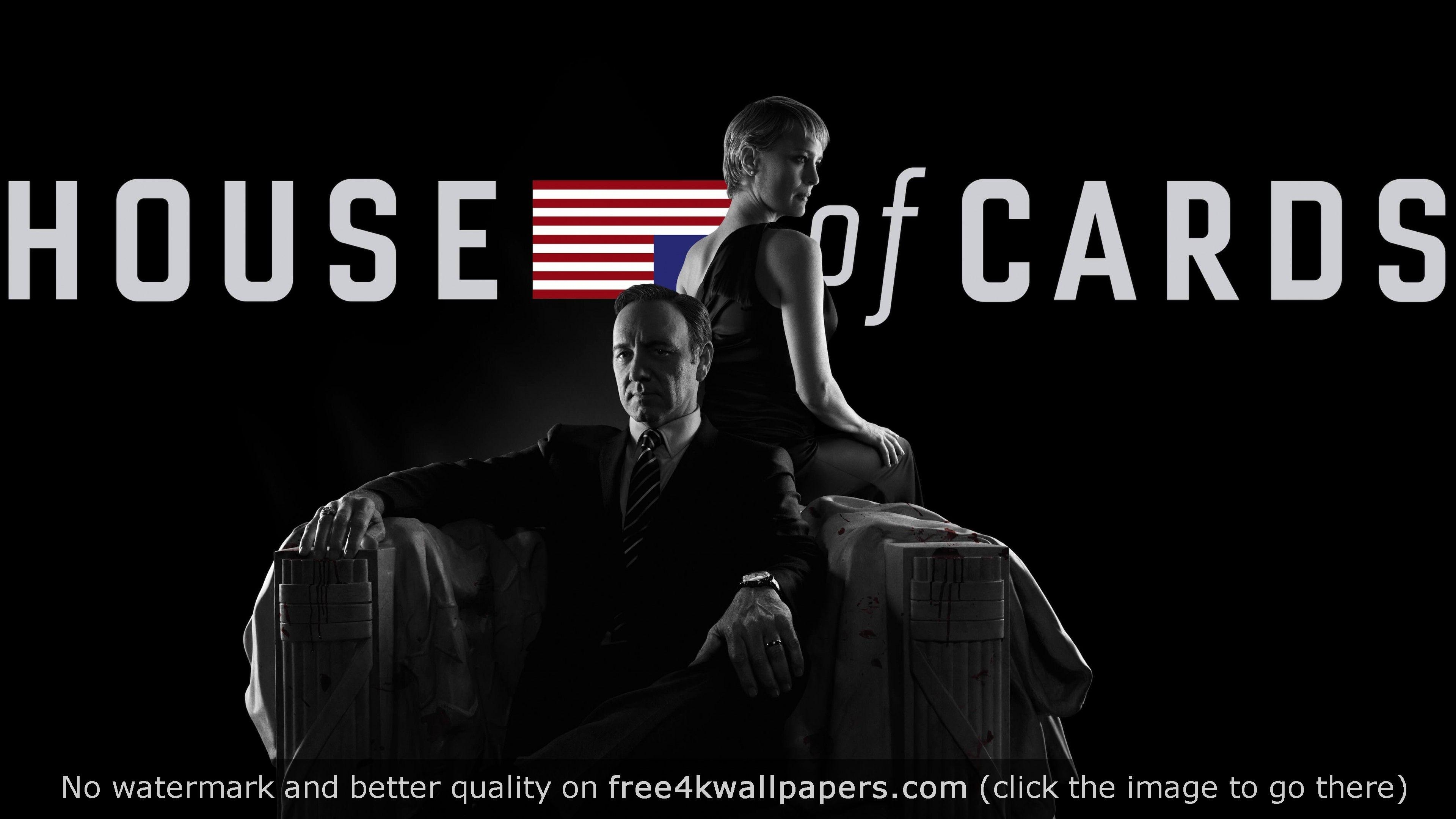 3840x2160 House of Cards and White 4K wallpaper, Desktop