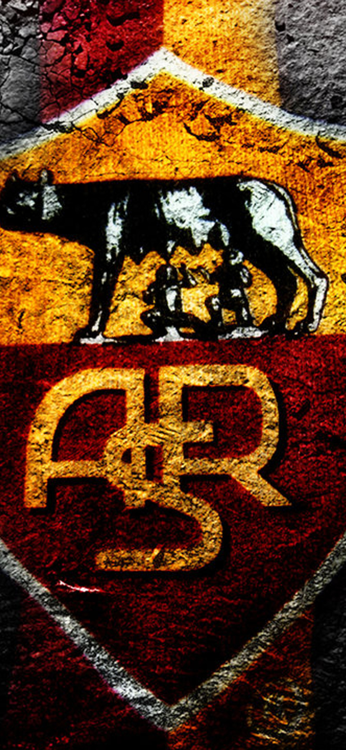 1170x2540 AS Roma Football Club Wallpaper, Phone