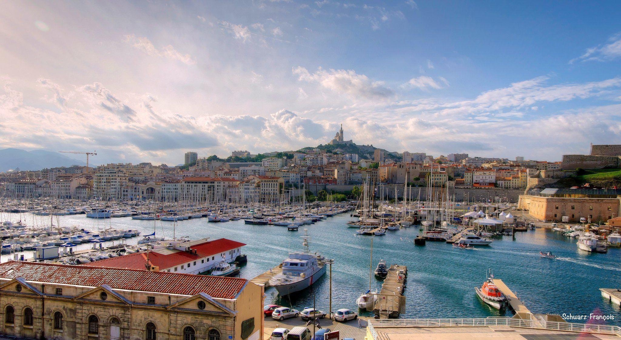 2050x1130 Marseille france provence 13 cities monuments panorama panoramic, Desktop