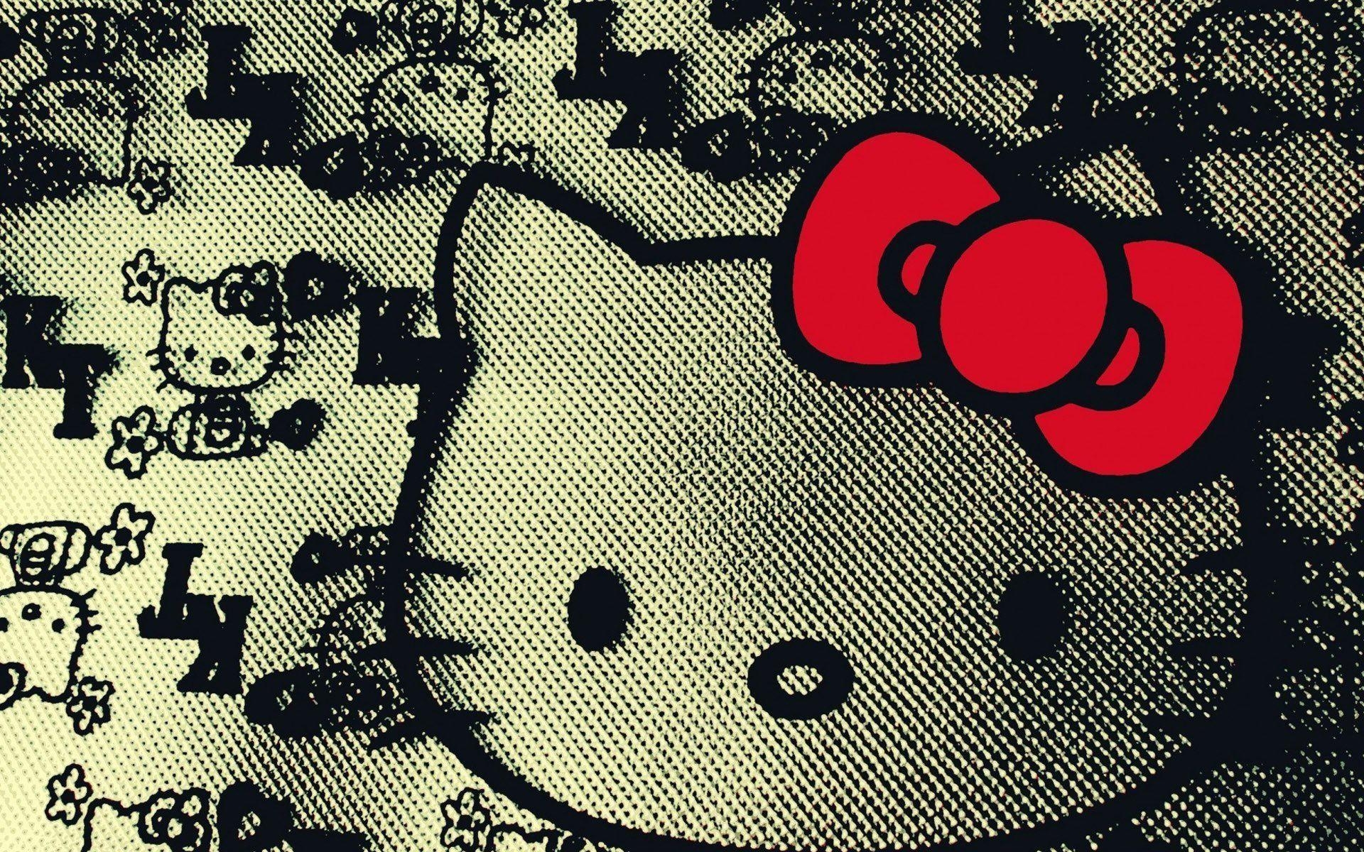 1920x1200 Black Hello Kitty 817229, Desktop