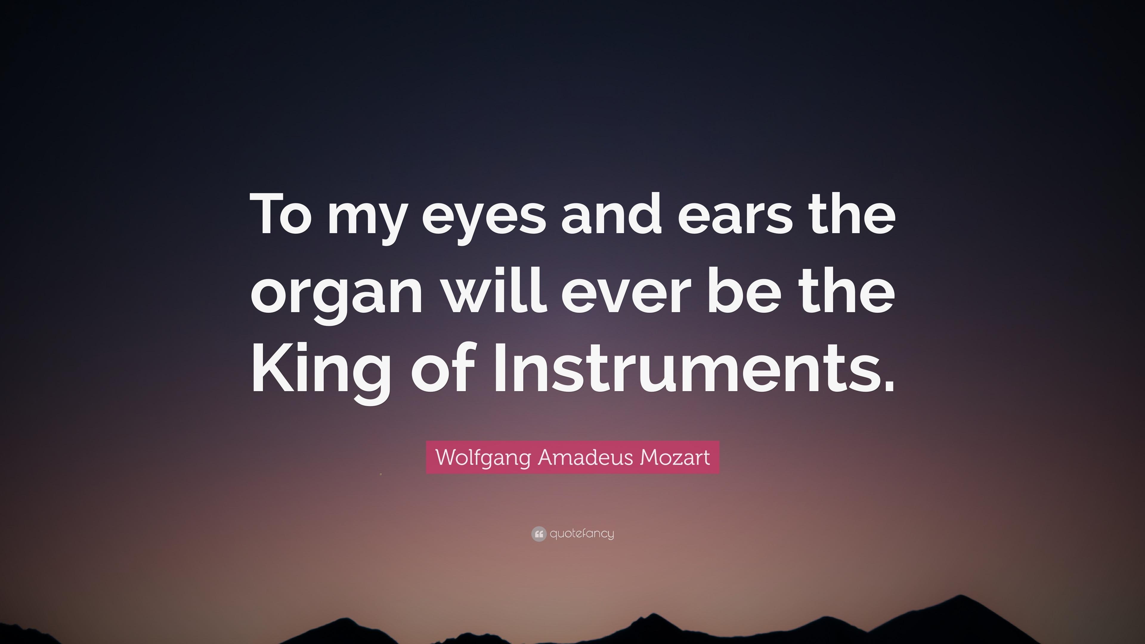 3840x2160 Wolfgang Amadeus Mozart Quote: “To my eyes and ears, Desktop