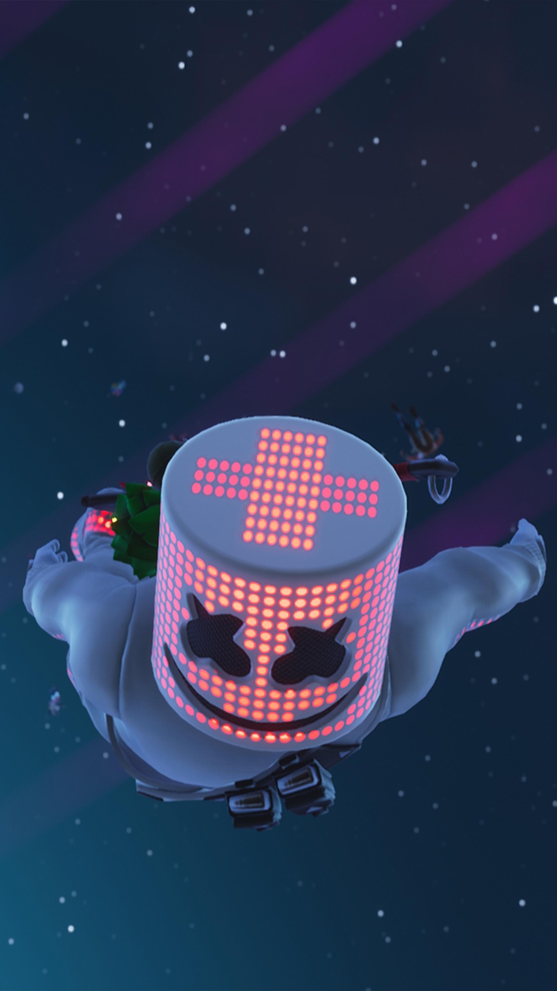 2160x3840 Marshmello In Air Fortnite Free 4K Ultra HD Mobile Wallpaper, Phone