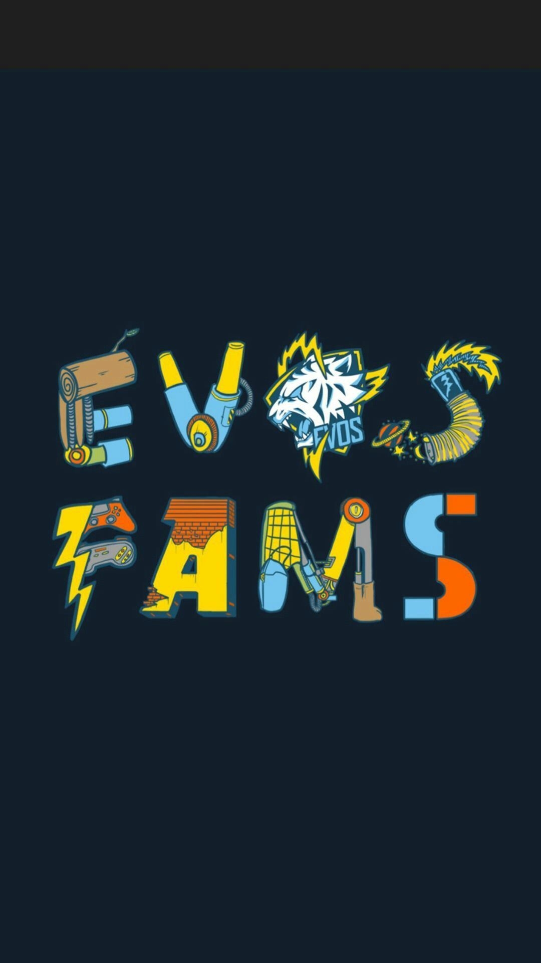 1080x1920 Evos fams esport wallpaper. Gambar serigala, Seni, Gambar, Phone