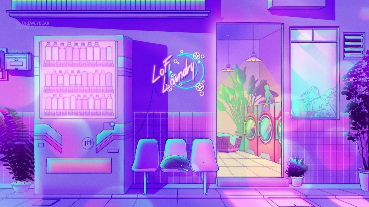 1280x720 lofi laundry shop. [lofi / jazzhop / chill mix], Desktop