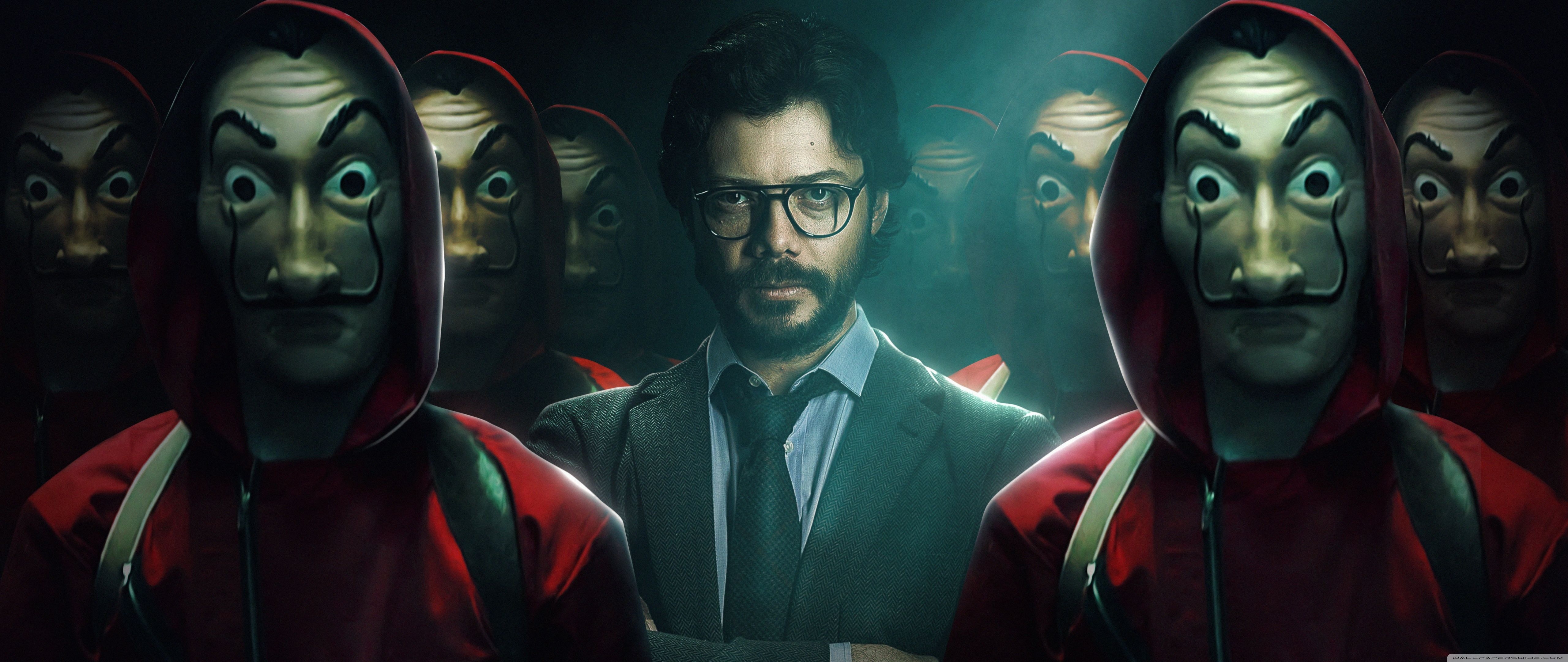 5120x2160 Money Heist Ultra HD Desktop Background Wallpaper for 4K UHD TV, Widescreen & UltraWide Desktop & Laptop, Tablet, Dual Screen