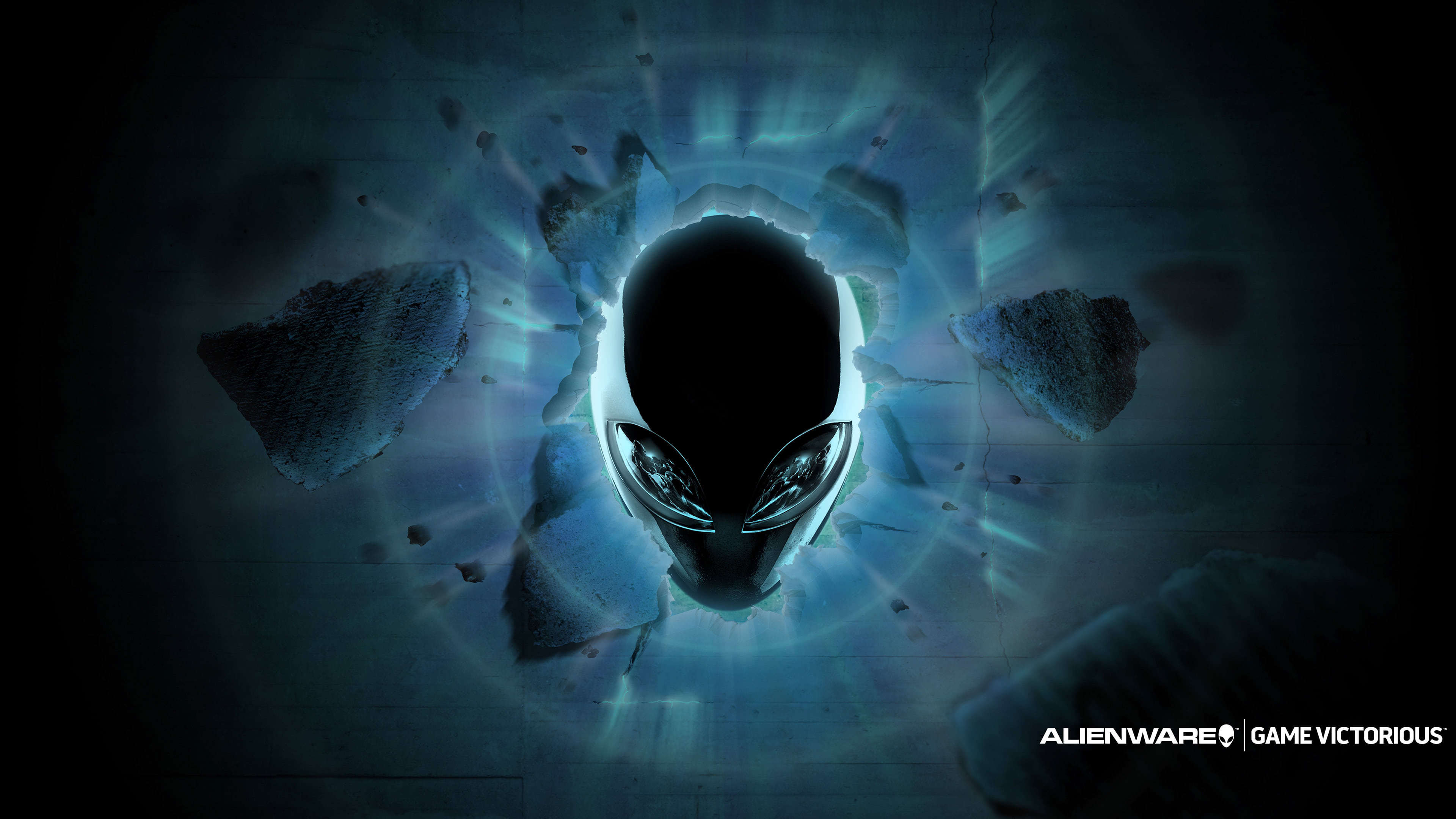 3840x2160 Dell Alienware Logo UHD 4K Wallpaper, Desktop