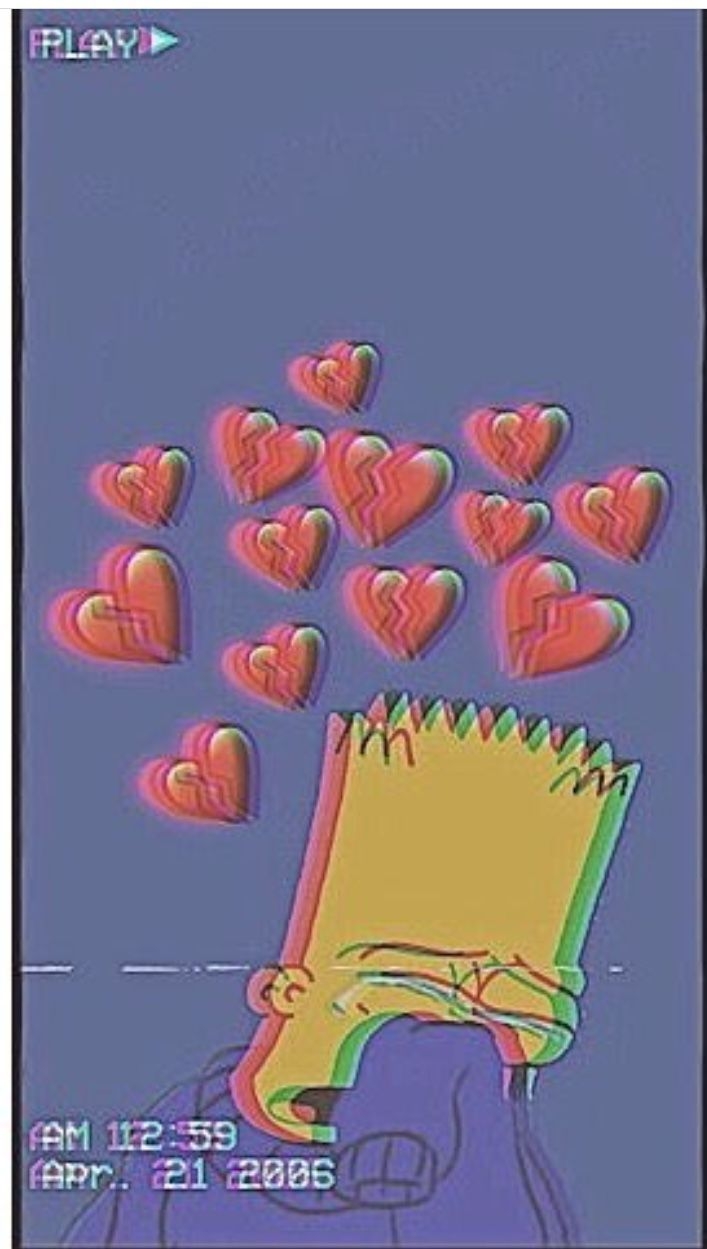 710x1250 Bart Simpson Aesthetic Sad Wallpaper, Phone