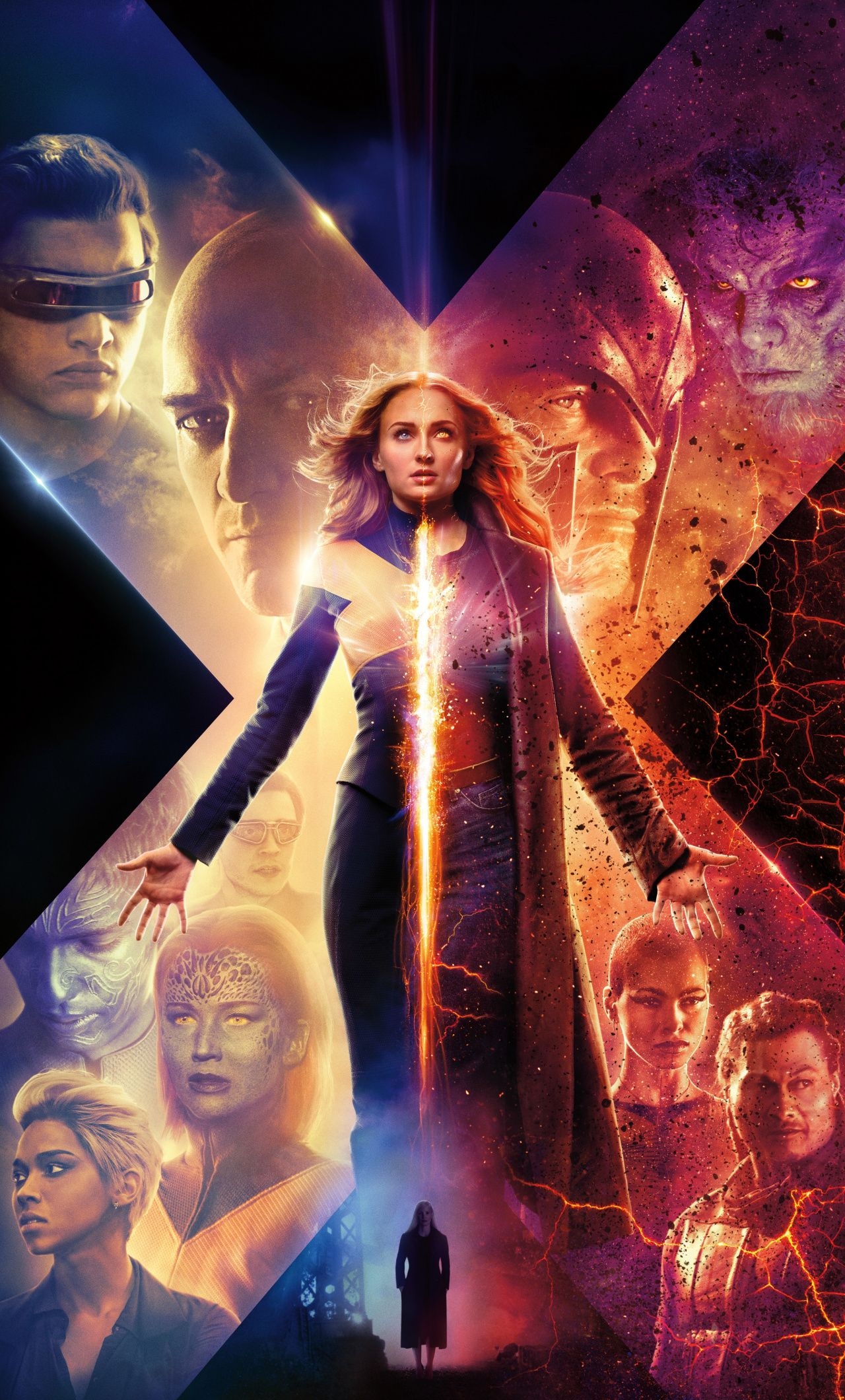 1280x2120 Download X Men: Dark Phoenix, 2019 Movie, New Poster Wallpaper, 1280x IPhone 6 Plus, Phone