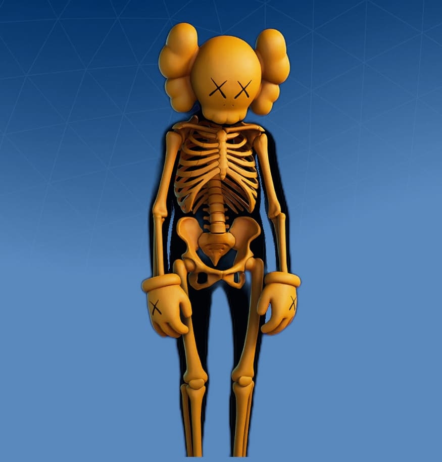 880x920 Kaws Skeleton Fortnite wallpaper, Phone