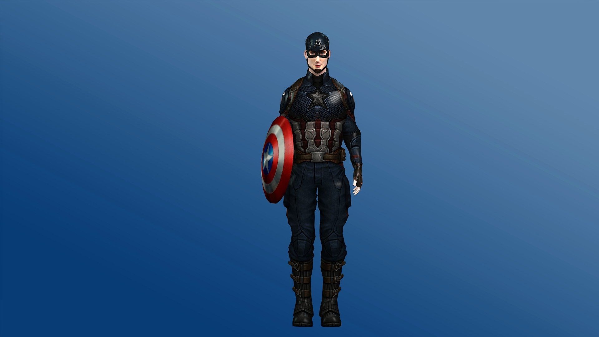 1920x1080 Captain America 3D Model, Desktop