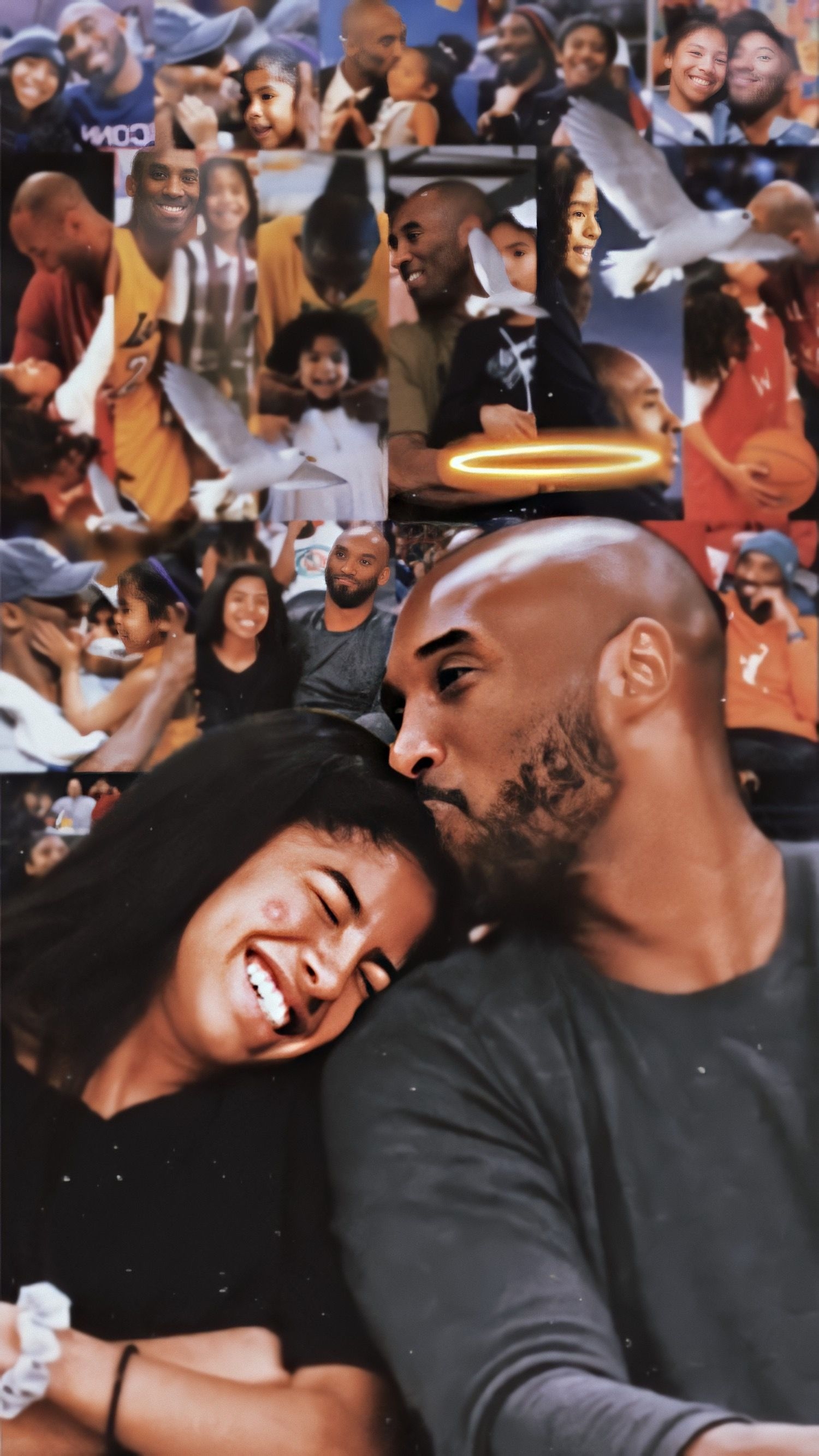 1500x2670 Kobe & Gigi Wallpaper. Edgy wallpaper, Iconic wallpaper, Celebrity wallpaper, Phone