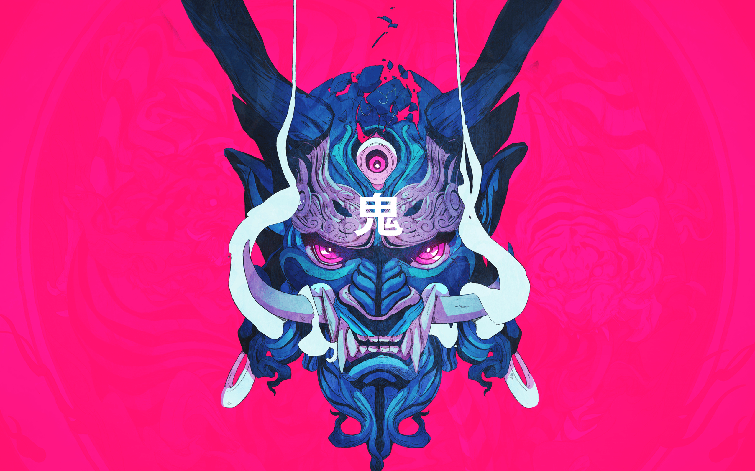 2560x1600 Japanese Demon Art Wallpaper Free Japanese Demon Art Background - Demon art, Oni mask, Japanese art, Desktop