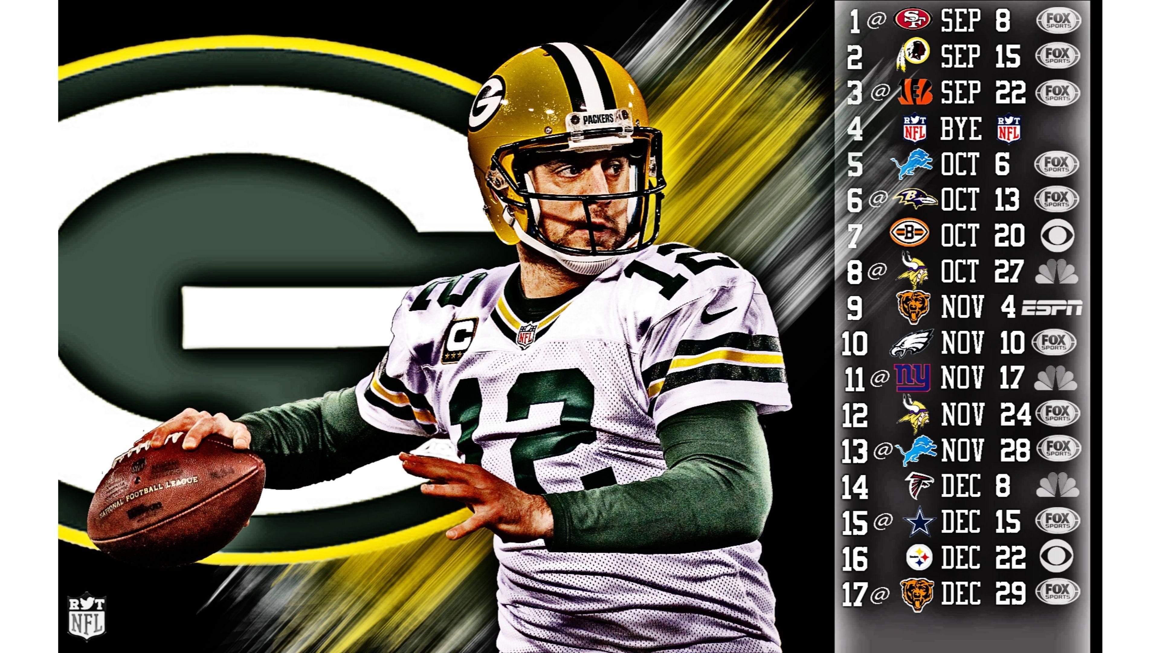 3840x2160 Aaron Rodgers Wallpaper, Desktop