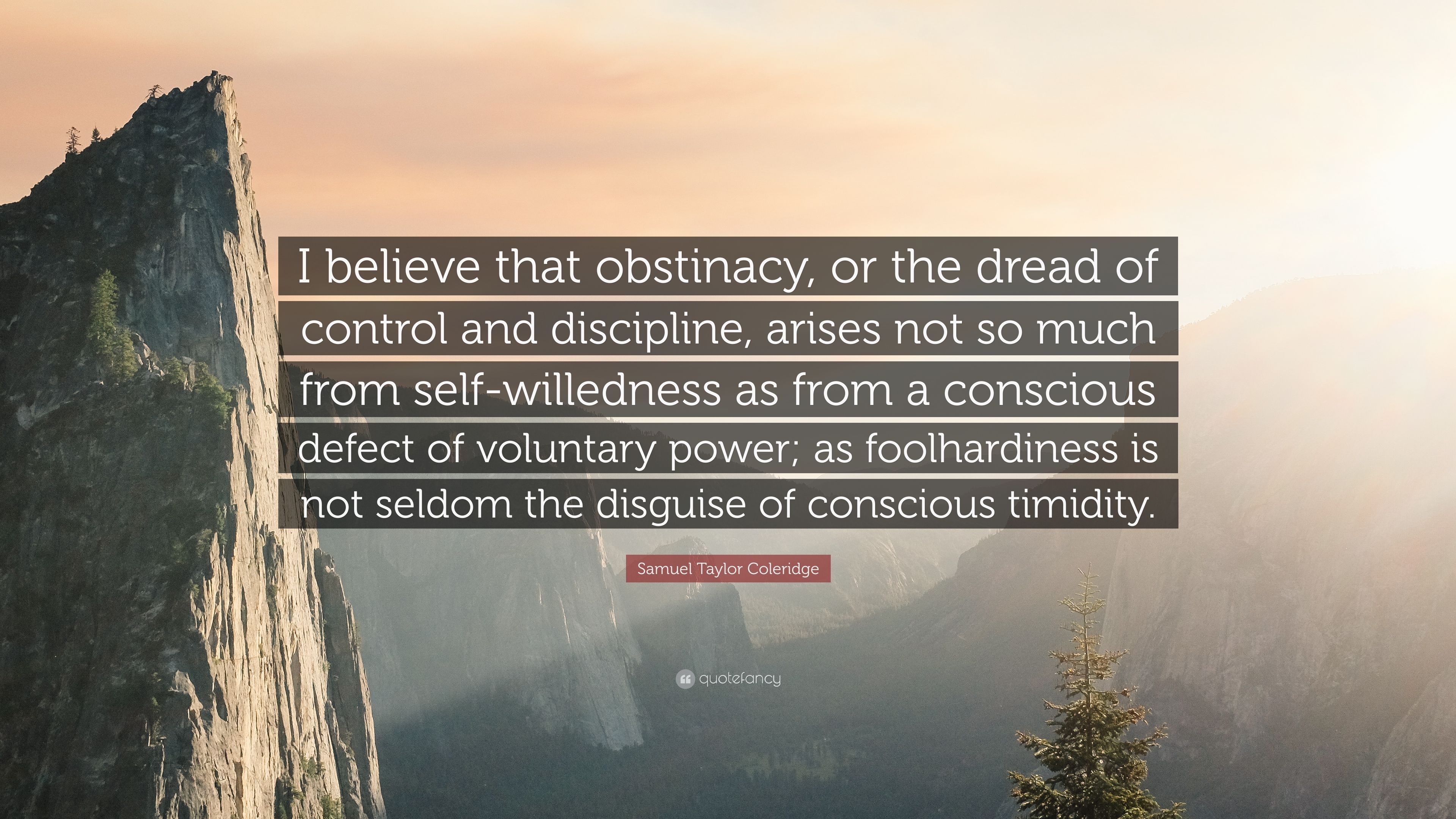 3840x2160 Samuel Taylor Coleridge Quote: “I Believe That Obstinacy, Or The Dread Of Control And Discipline, Arises Not So Much From Self Willedness As From A Cons.” (6 Wallpaper), Desktop