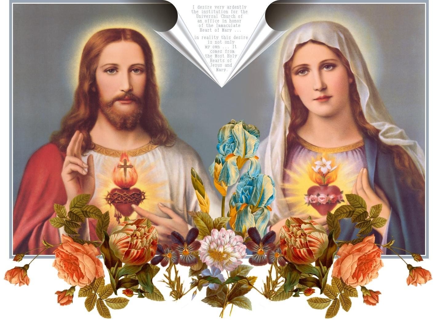 1430x1050 Jesus And Mary Wallpaper (Picture), Desktop