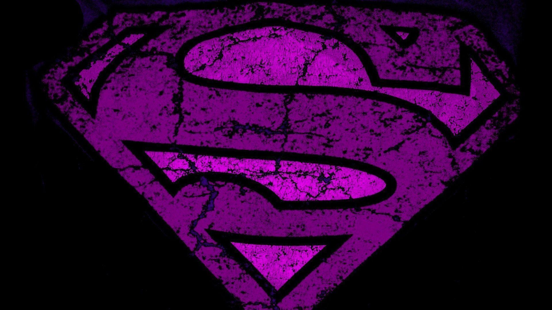 1920x1080 Purple superman logo Wallpaper, Desktop