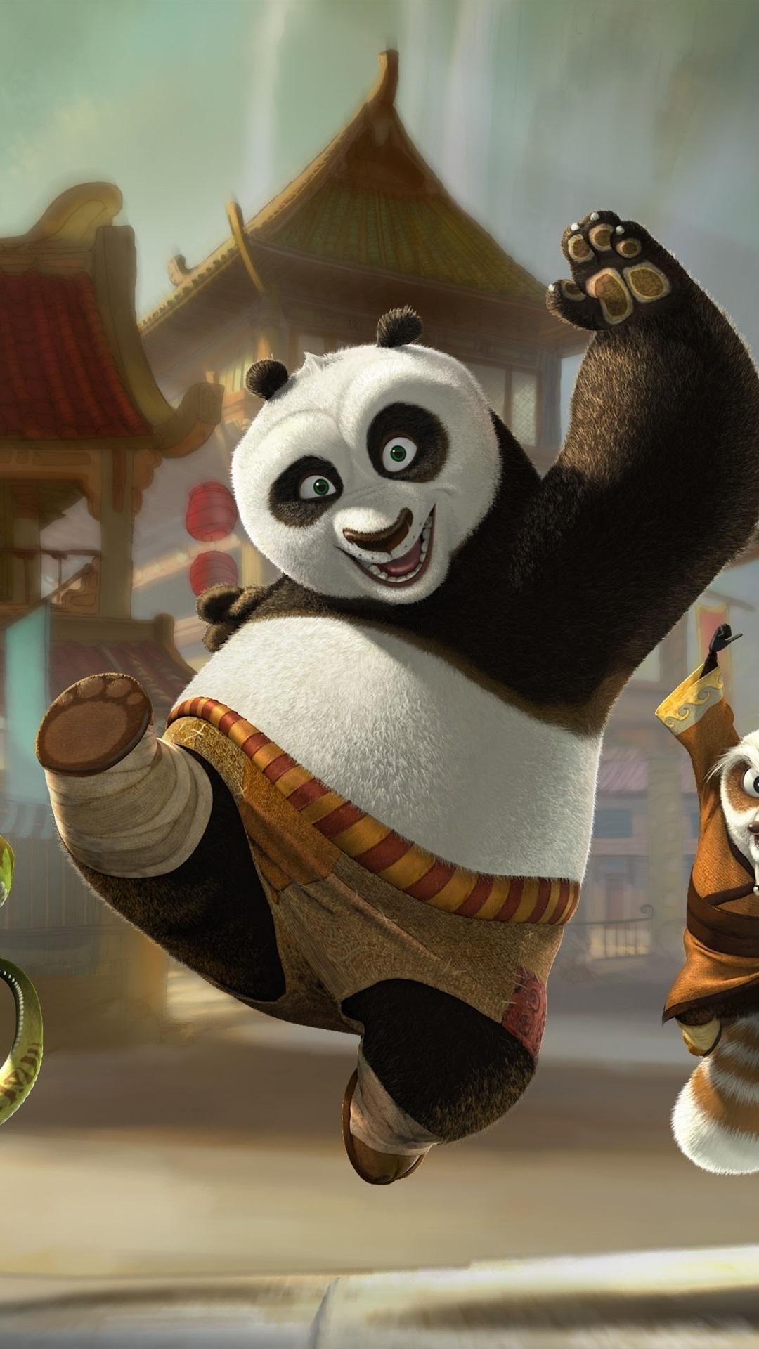 1080x1920 Kung Fu Panda Happy Departure  IPhone 8 7 6 6S Plus, Phone