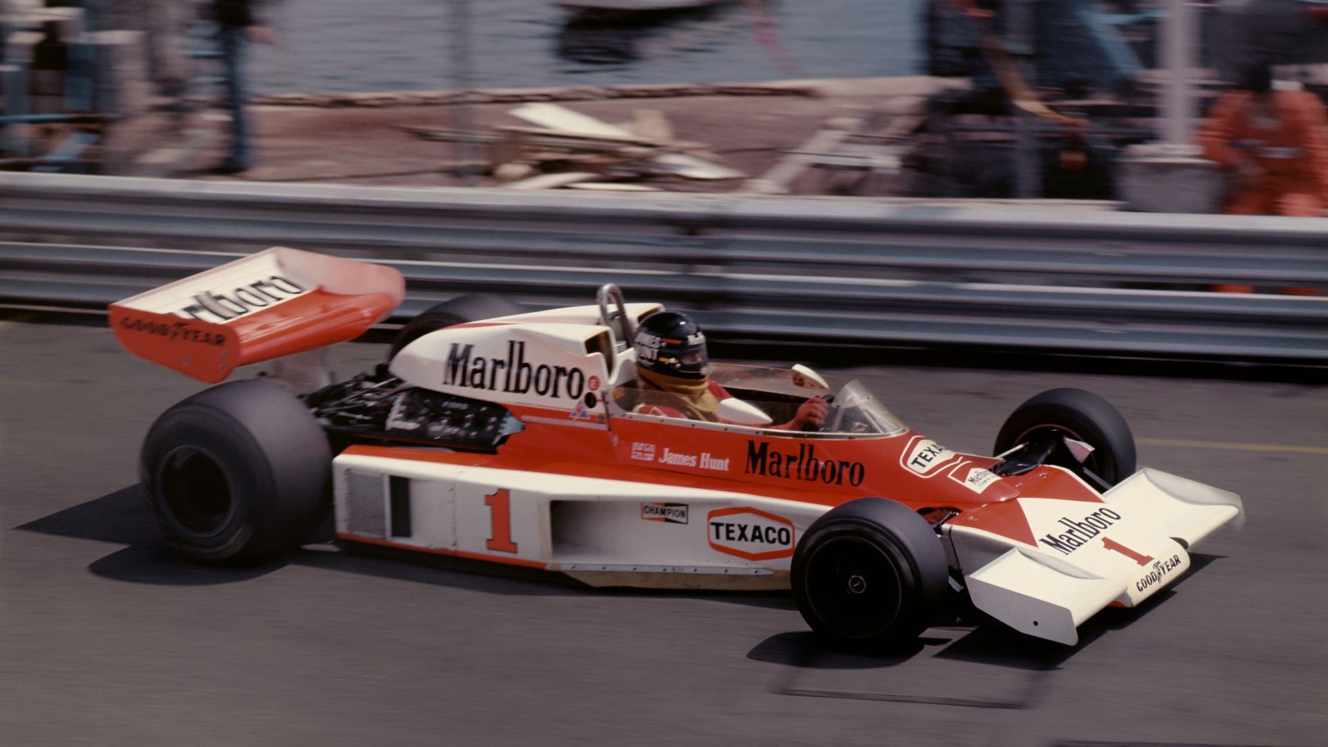 1920x1080 Download wallpaper speed, legend, Formula Monte Carlo, James Hunt, world champion, Marlboro Team McLaren, section sports in resolution, Desktop