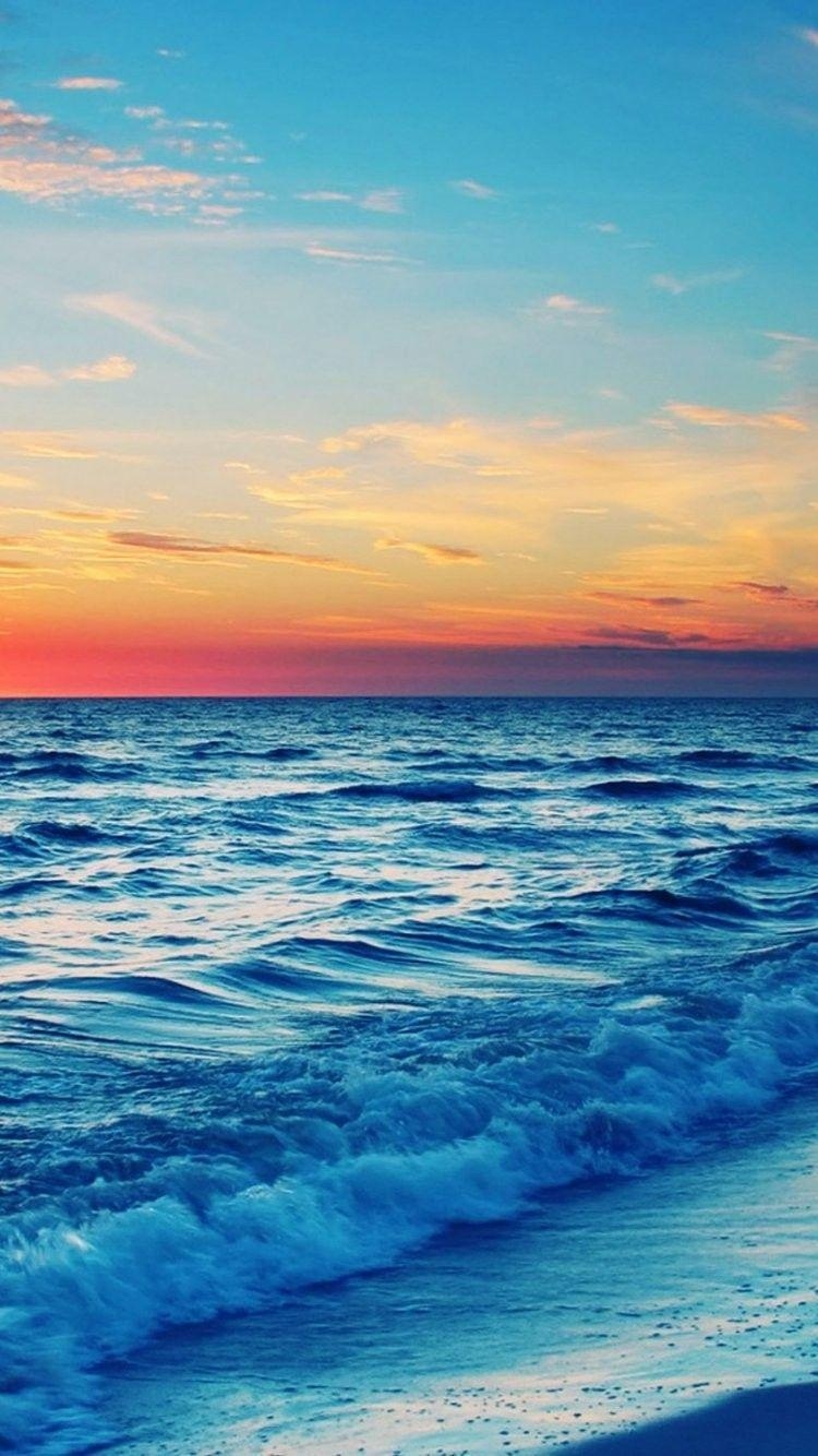 750x1340 Stunning Ocean Sunset iPhone 6 Wallpaper 35977 iPhone 6 Wallpaper. Ocean sunset, iPhone 6 wallpaper, Pretty wallpaper, Phone