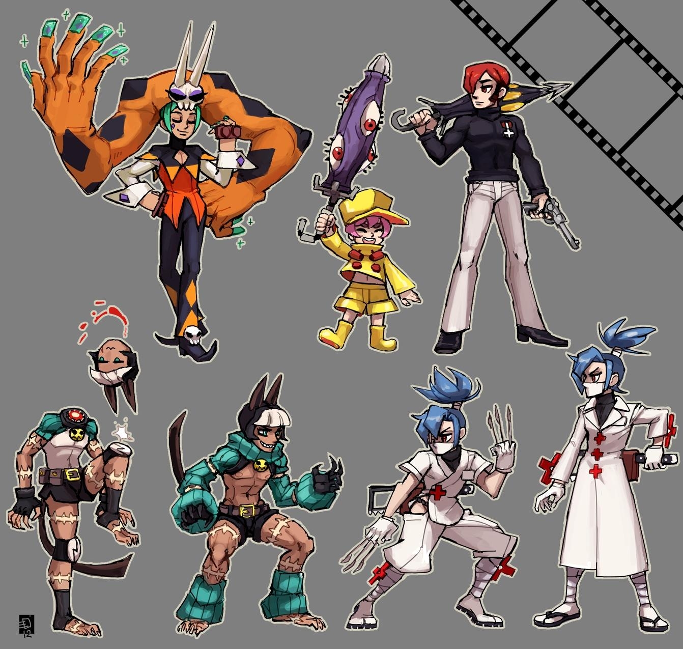 1350x1280 Skullgirls (Game) Anime Image Board, Desktop