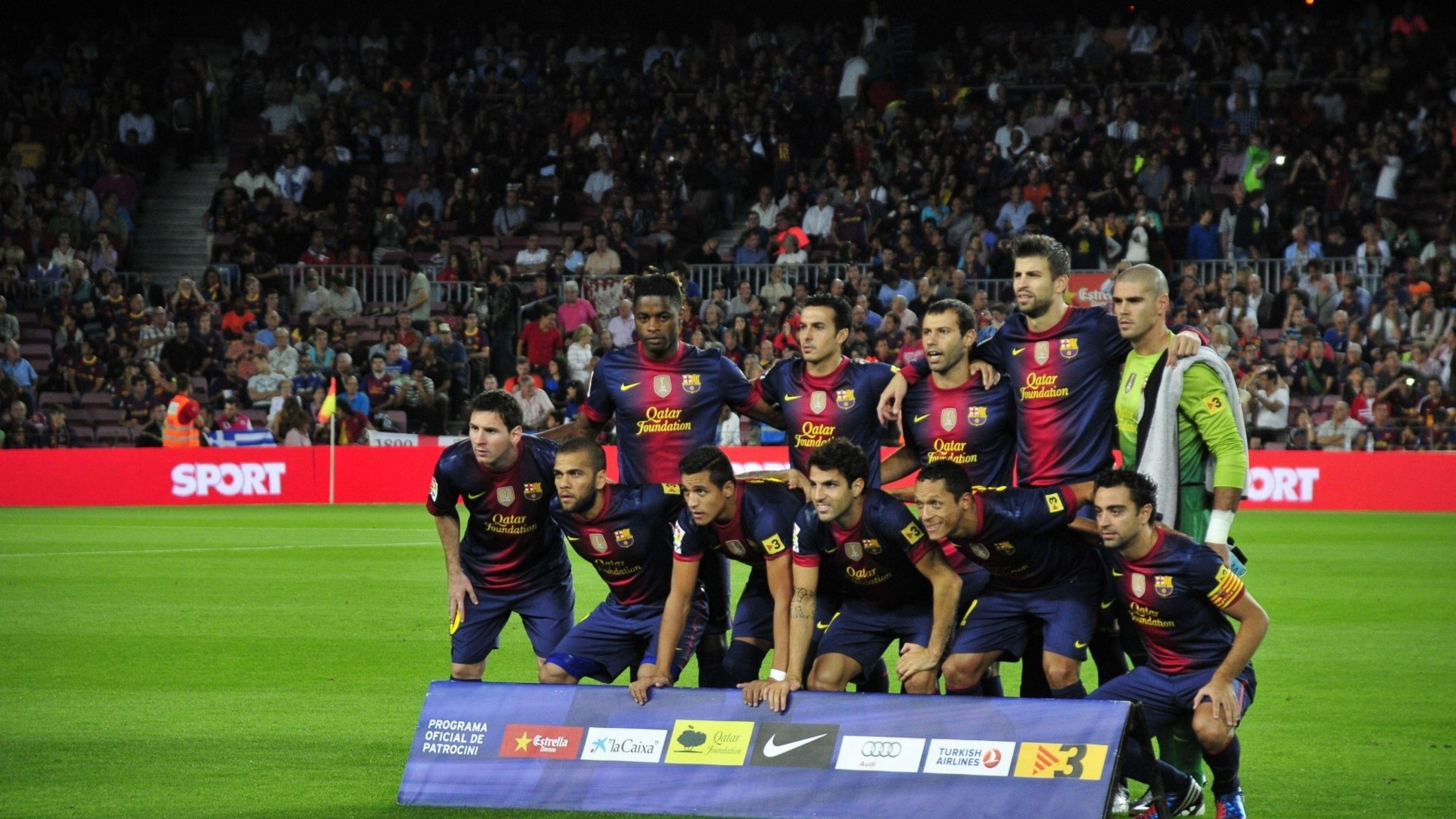 3840x2160 Download Wallpaper  Barcelona, composition, Camp nou, Desktop