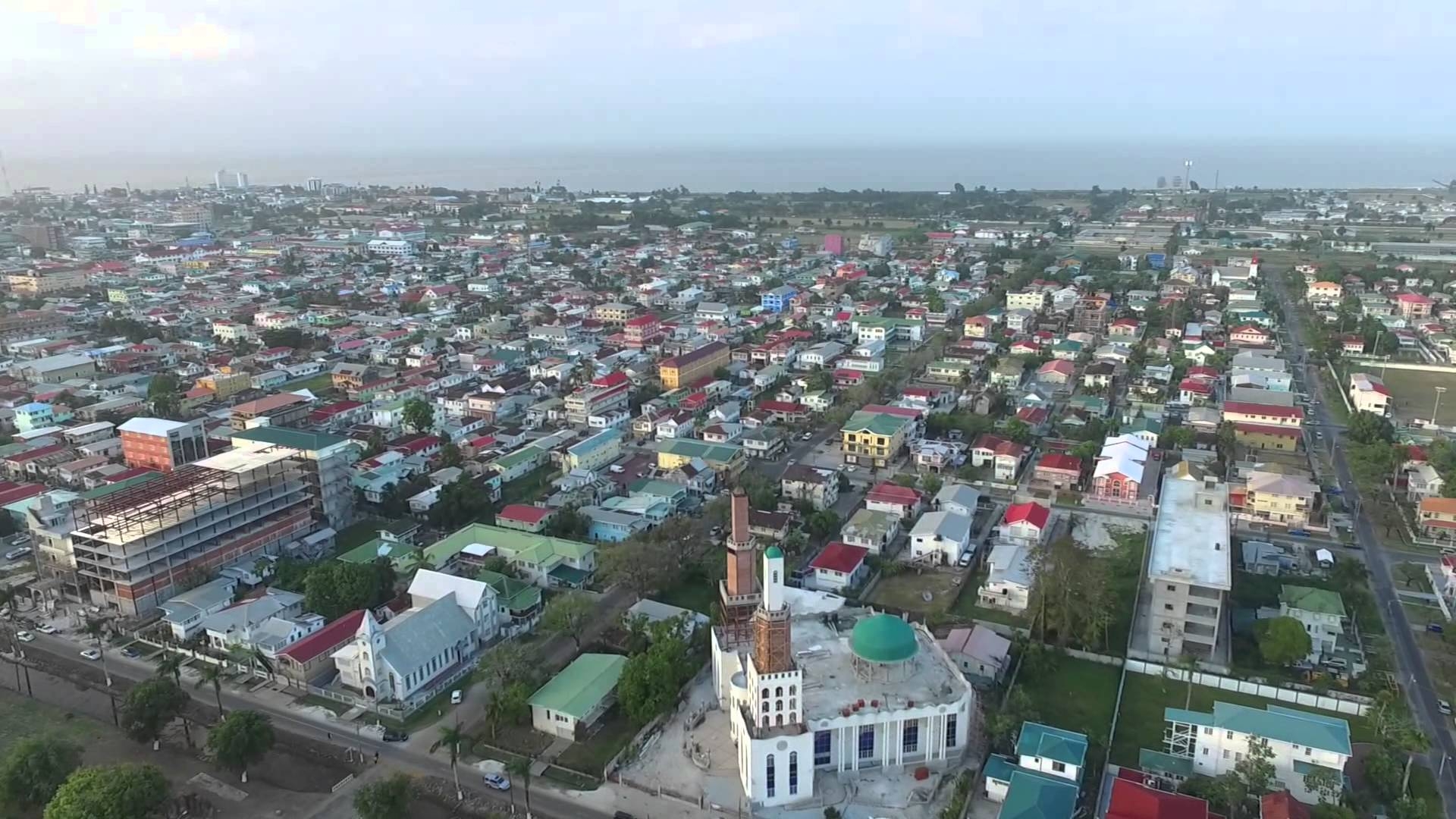 1920x1080 Georgetown, Guyana Drone Flight around GFC, Desktop