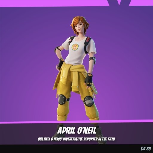 520x520 April O’Neil Fortnite wallpaper, Phone