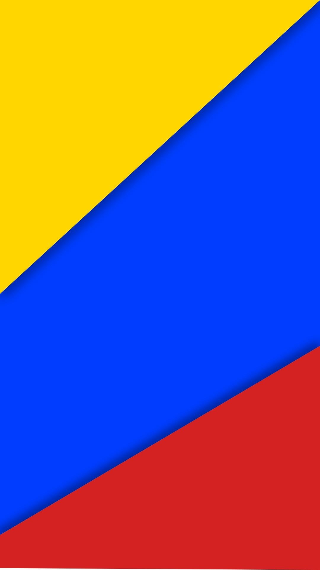 1080x1920 colombia, Material style, Flag HD Wallpaper / Desktop and Mobile, Phone