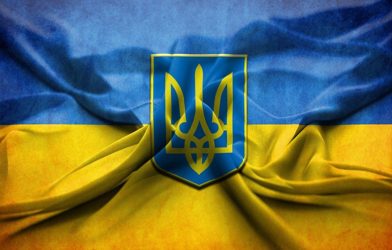 1340x850 Wallpaper flag, Ukraine, coat of arms, Ukraine, Ukraine image, Desktop