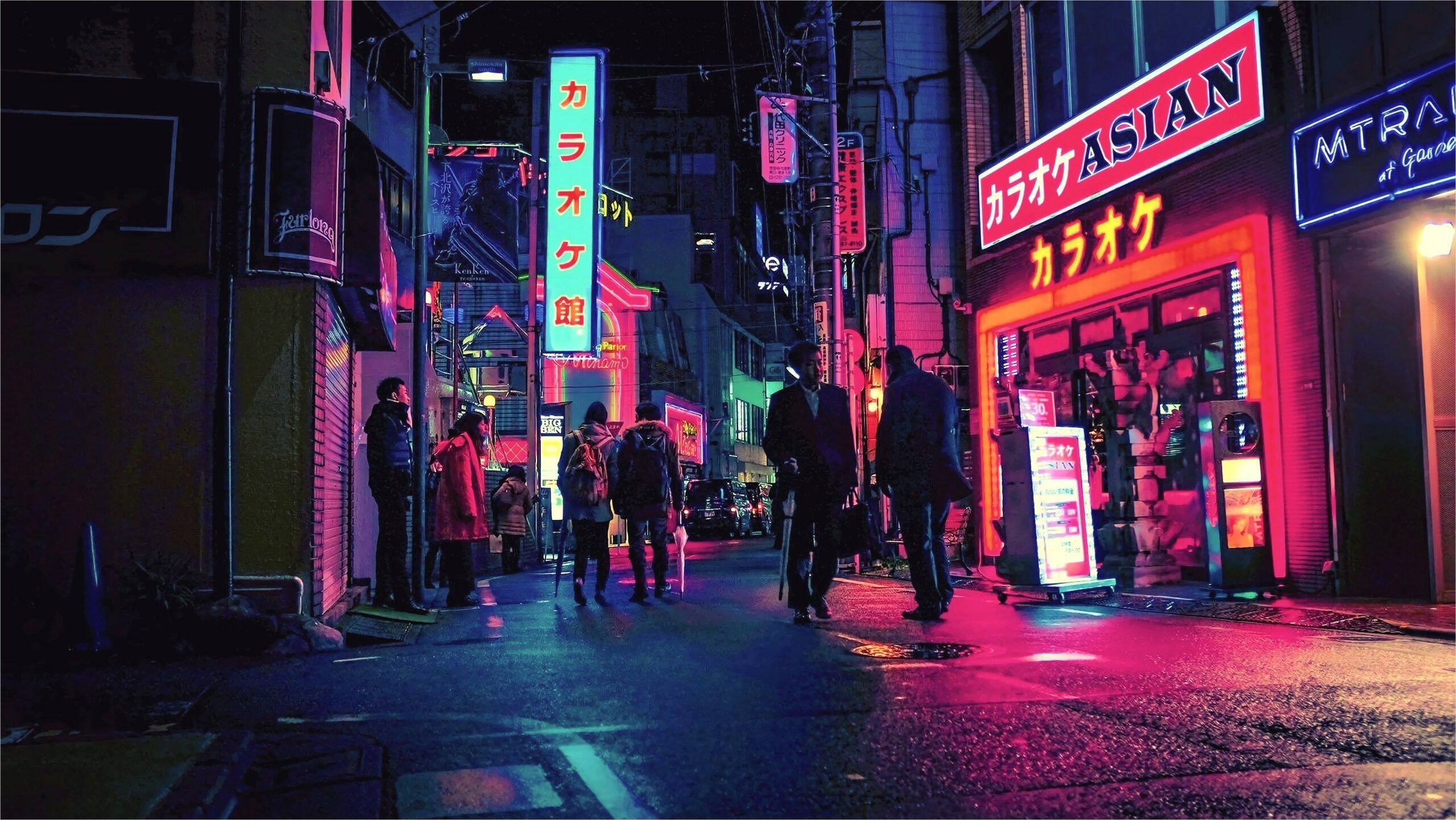 2560x1450 4k Tokyo Street Wallpaper. Neon wallpaper, Neon noir, Neon, Desktop