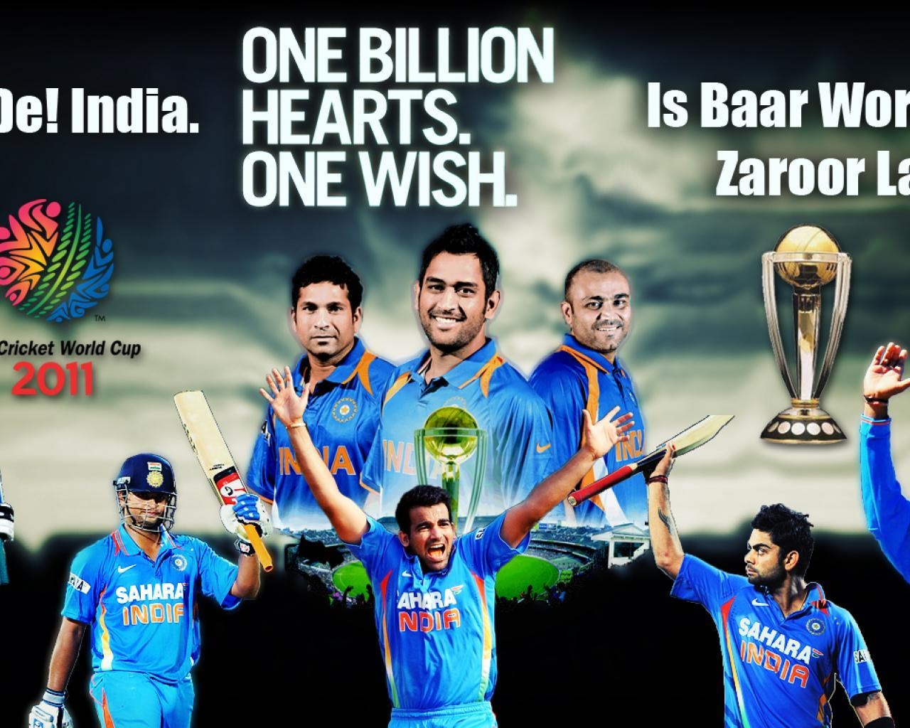 1280x1030 India Cricket Team, Desktop