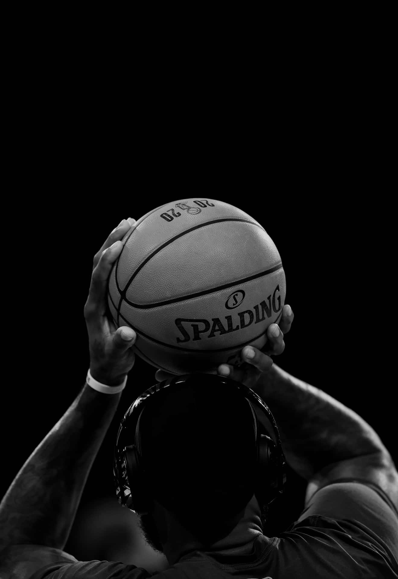 1320x1920 Black Basketball Wallpaper, Phone