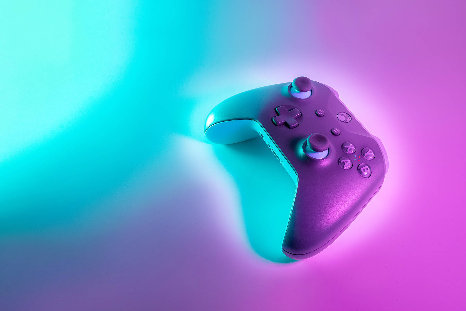 1920x1280 Download Gamer Xbox Controller In Neon Wallpaper, Desktop