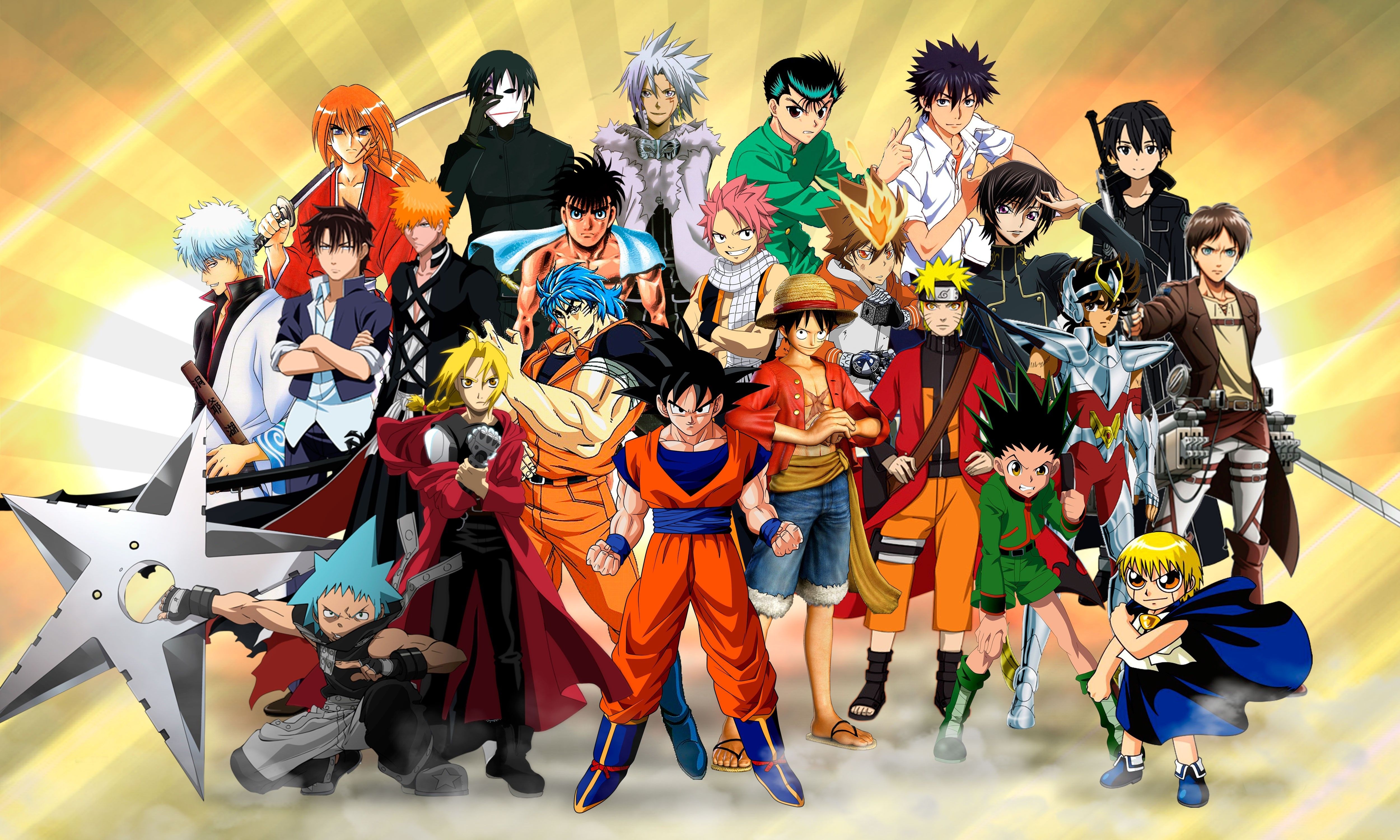 5000x3000 All Anime Heroes Wallpaper Free All Anime Heroes, Desktop