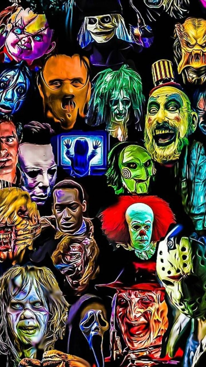 720x1280 Download Horror wallpaper by Lesweldster96 now. Browse millions of popular horror Wallpape. Horror artwork, Horror cartoon, Scary wallpaper, Phone