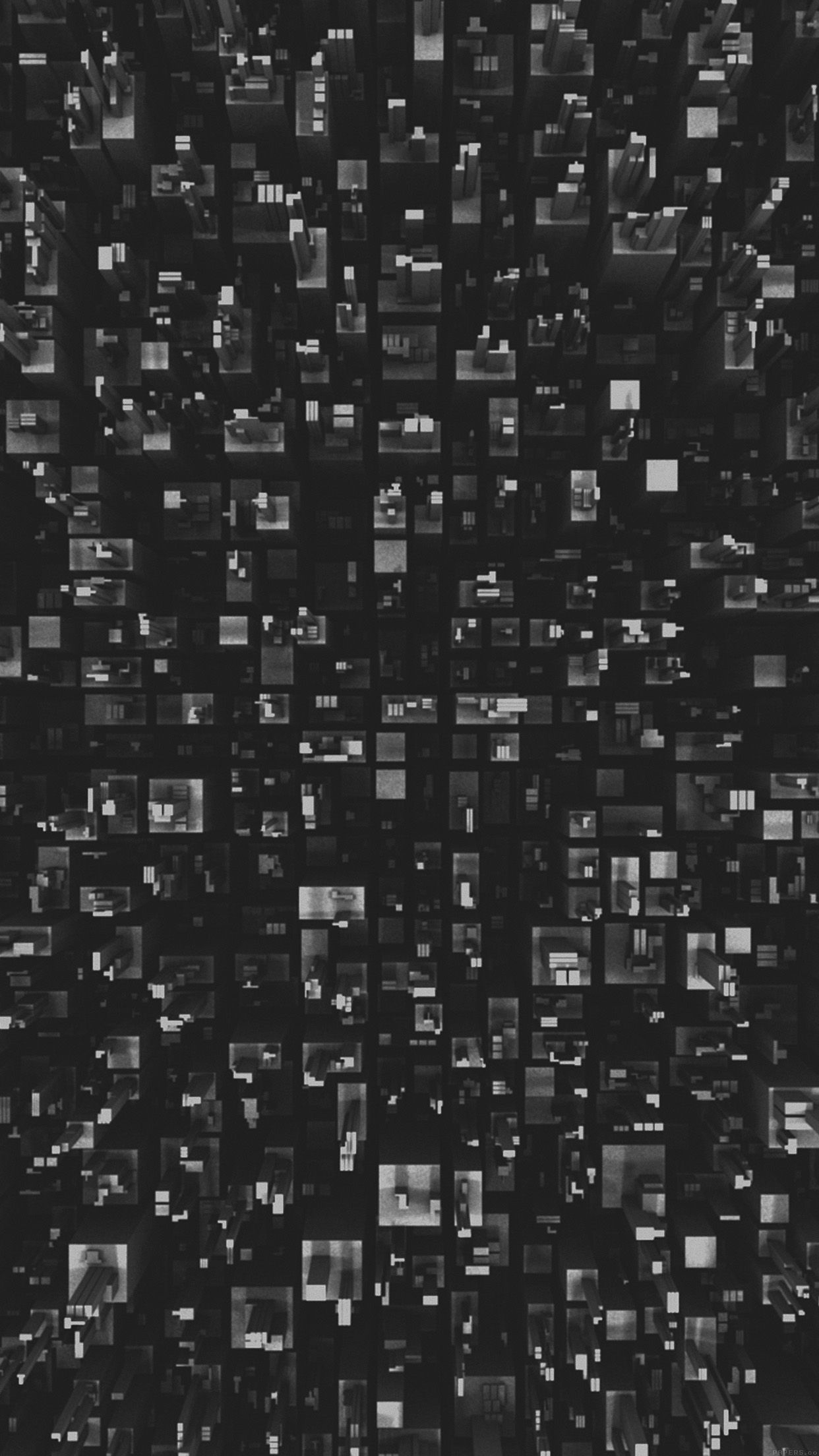 1250x2210 3D Art Building Dark Pattern Android wallpaper HD wallpaper, Phone