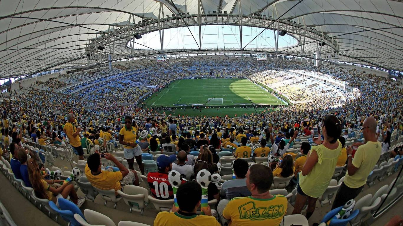 1370x770 Maracanã Stadium Night Lights Wallpaper HD Wallpaper, Desktop