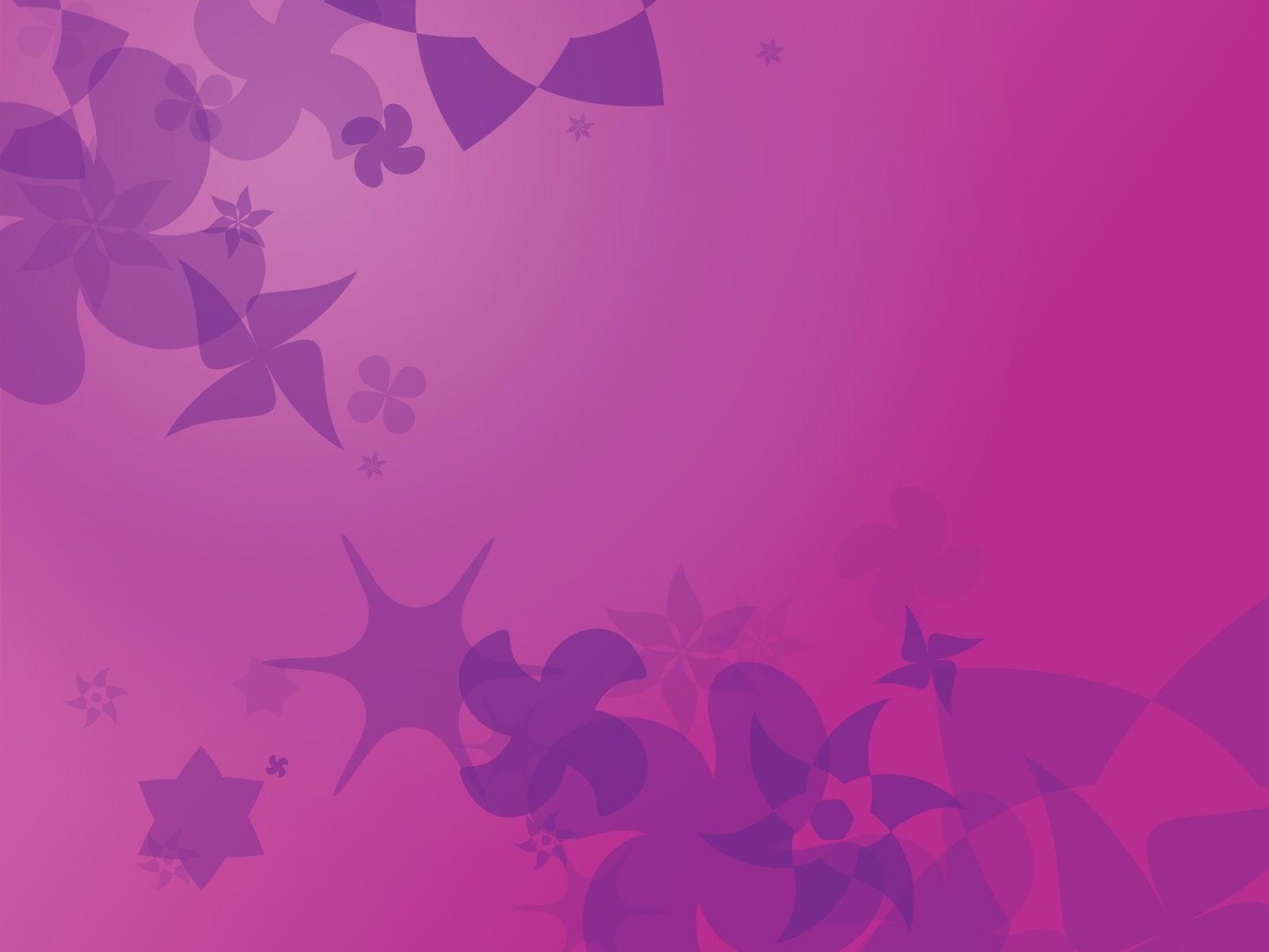 1600x1200 Purple Background With Stars And Flowers Background For PowerPoint, Desktop