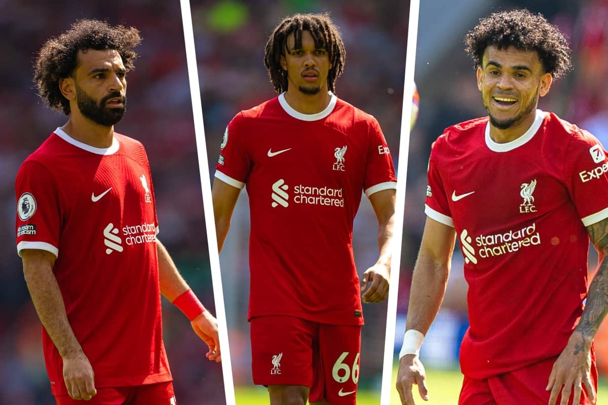 1200x800 Photos: Every Liverpool Player In The New Nike Home Kit For 2023 24 FC Is Anfield, Desktop