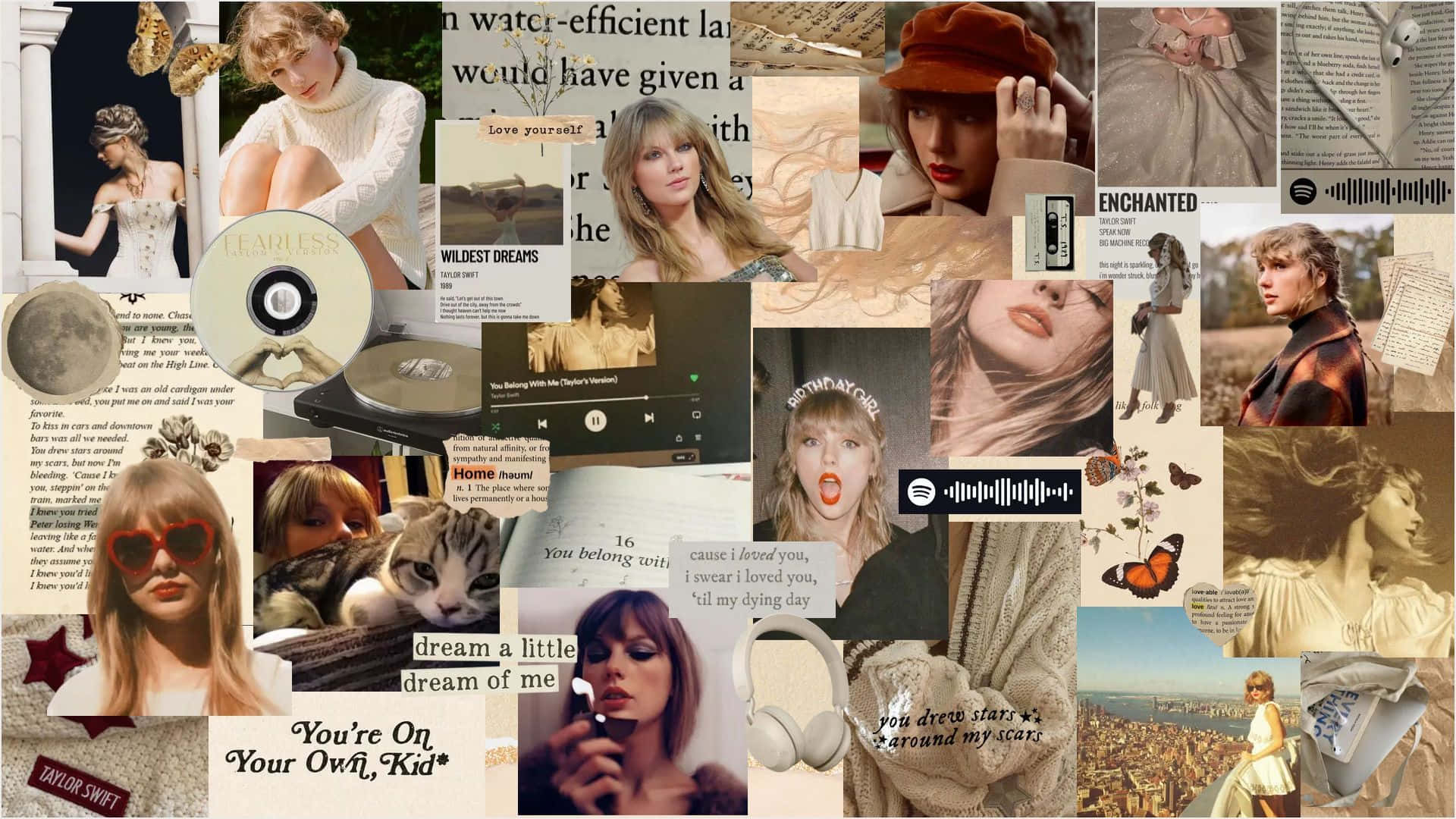 1920x1080 Taylor Swift Collage Wallpaper, Desktop