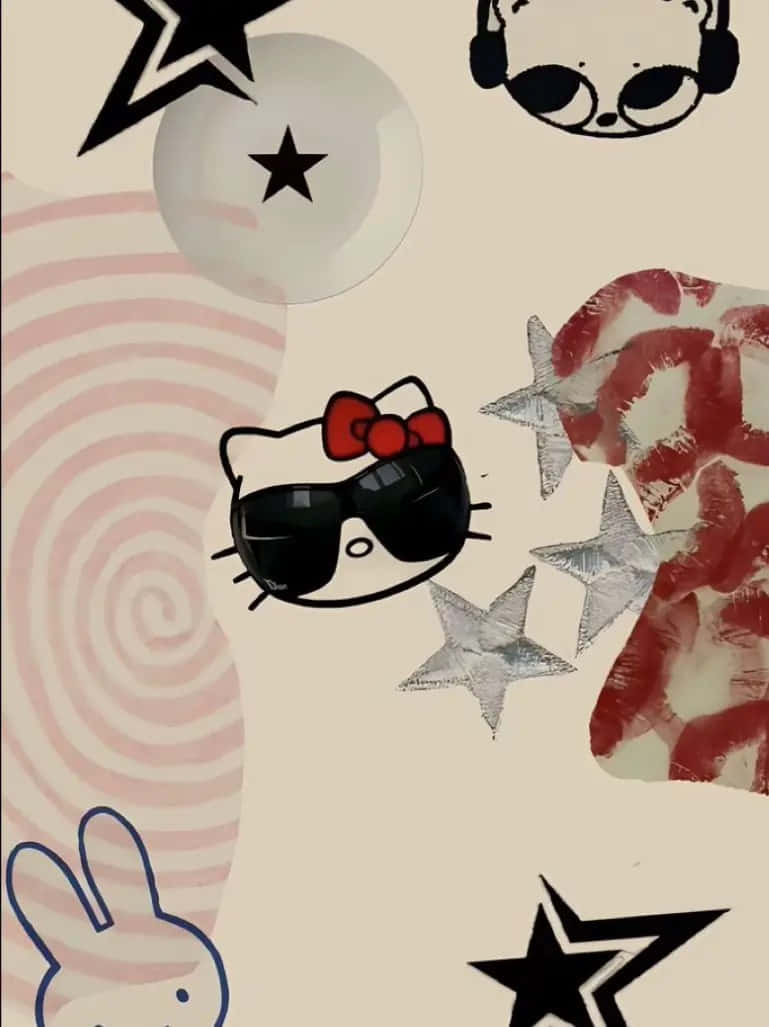 770x1030 Y2k Hello Kitty Wallpaper, Phone