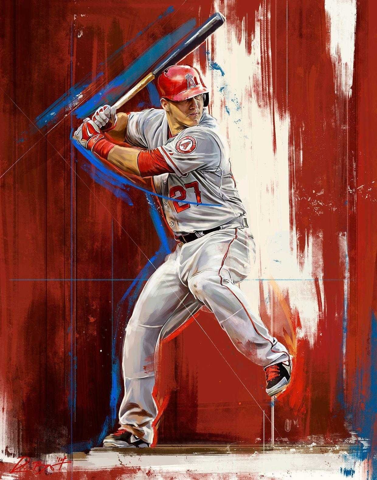 1240x1580 Mike Trout Wallpaper, Phone