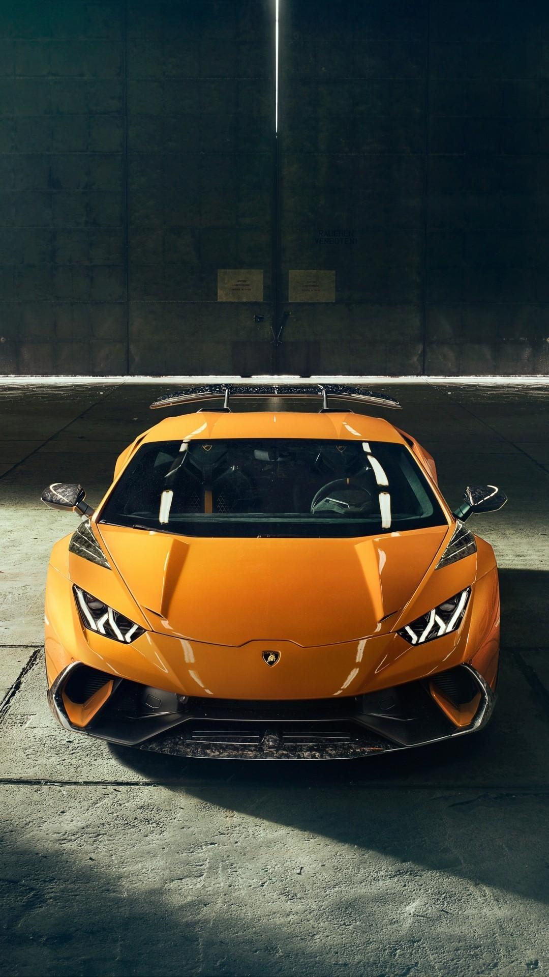 1080x1920 Download  Lamborghini Huracan, Orange, Supercars, Phone