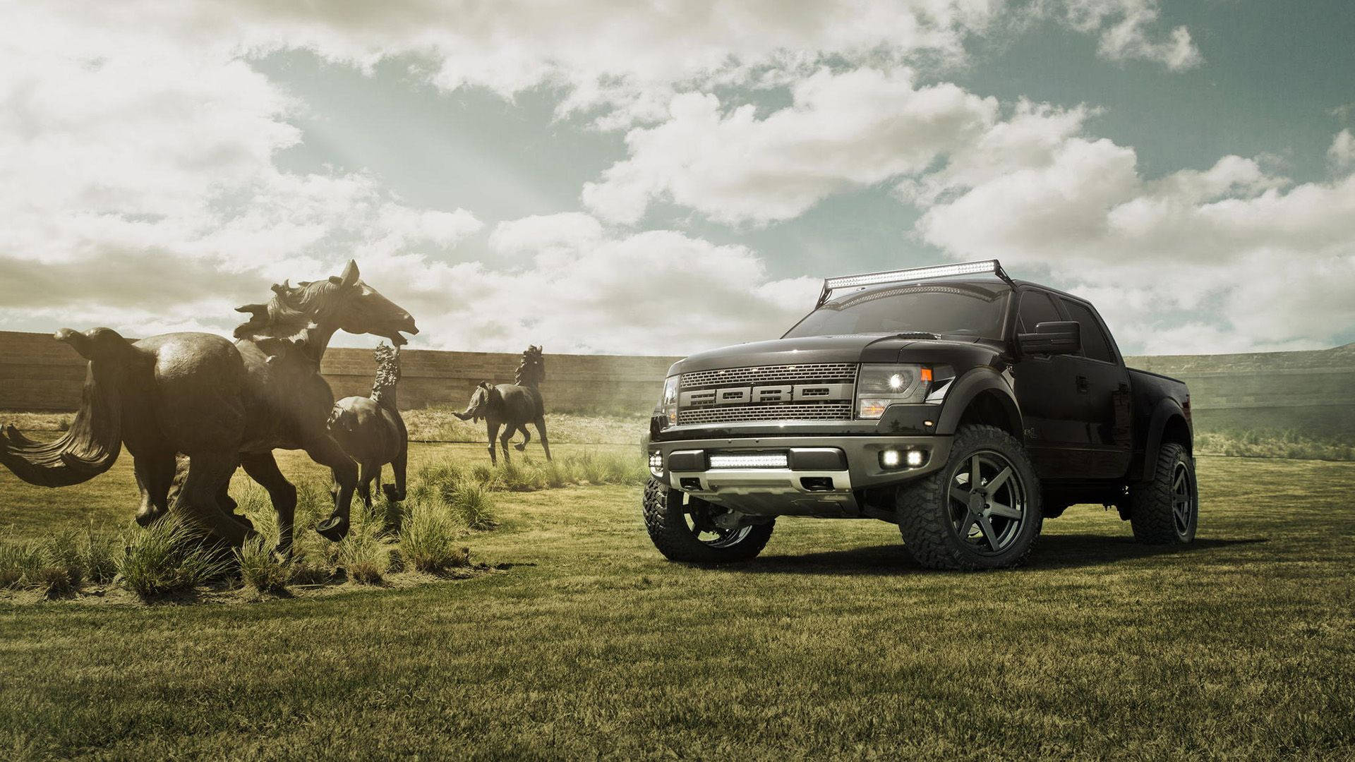 1920x1080 Download free Ford Raptor And Horse, Desktop